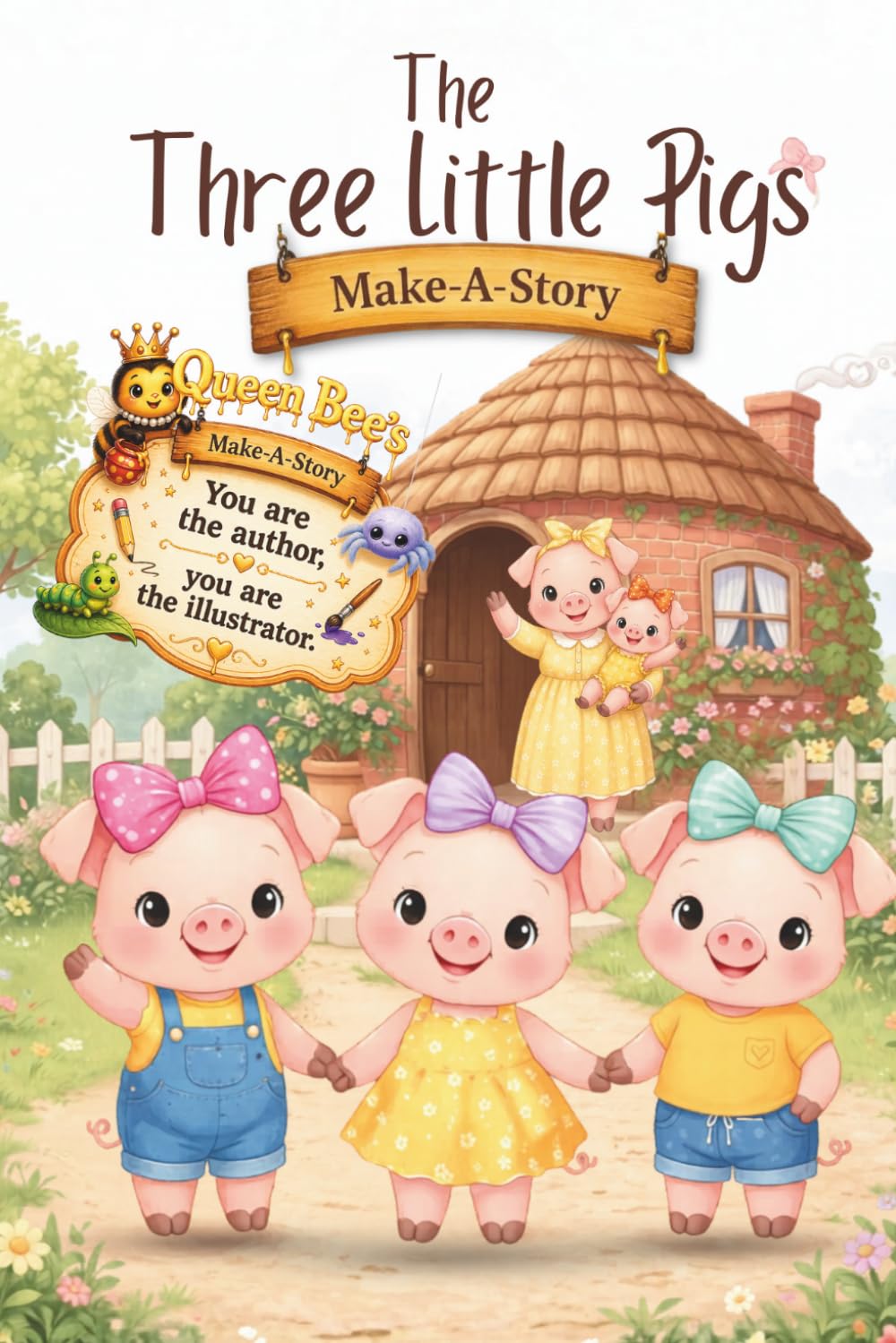 The Three Little Pigs Make-A-Story: Queen Bee Presents: Create, Build, and Tell Your Own Piggy Tale!: 7 (The Book Lady Press)