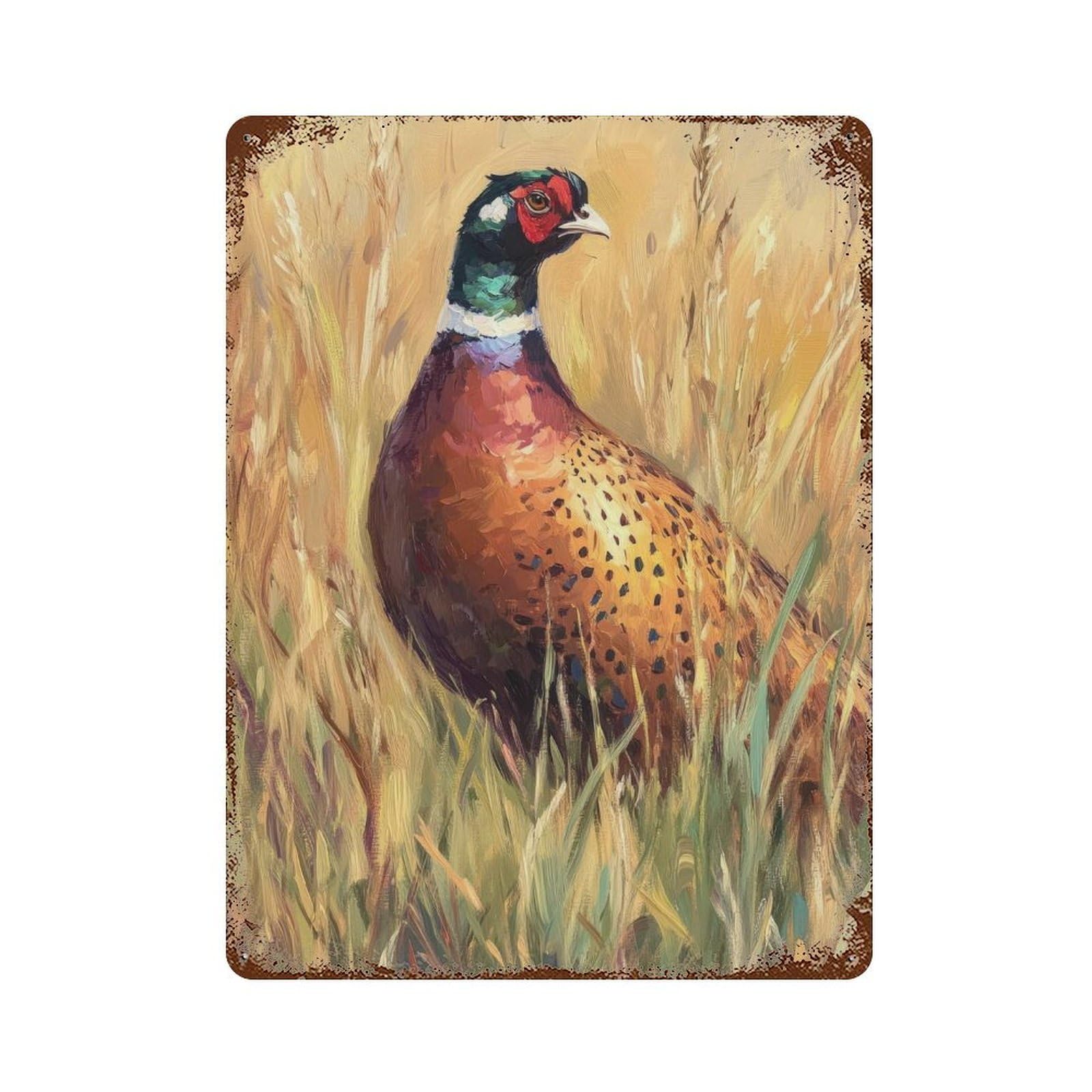 Partridge Cottagecore Decor Dark Academia Enchanted Bird Illustration Vintage Nature Rustic Aesthetic Wall Decor Art Metal Tin Poster Modern Home Decor Art Home Bar Shop Decorations Vintage Sign 40x3