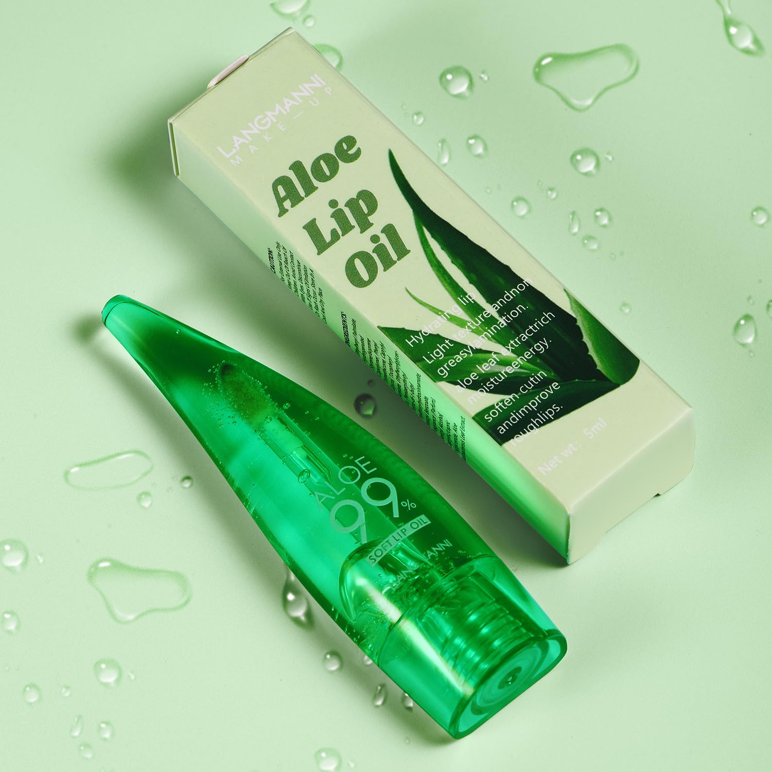 Aloe Vera Lip Gloss: Moisturizing and Nourishing with Color-Changing Warm Sensation