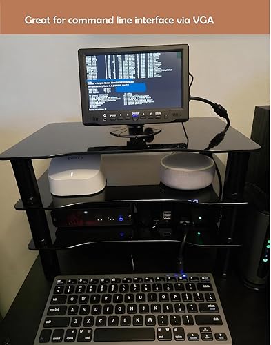 Miniatura 4 de 7 pulgadas pequeño HDMI VGA AV RCA Monitor 1080P Segunda pantalla para PCsistema de seguridadconsola de juegos IPS 1024X600 píxeles 60HZ Altavoces y