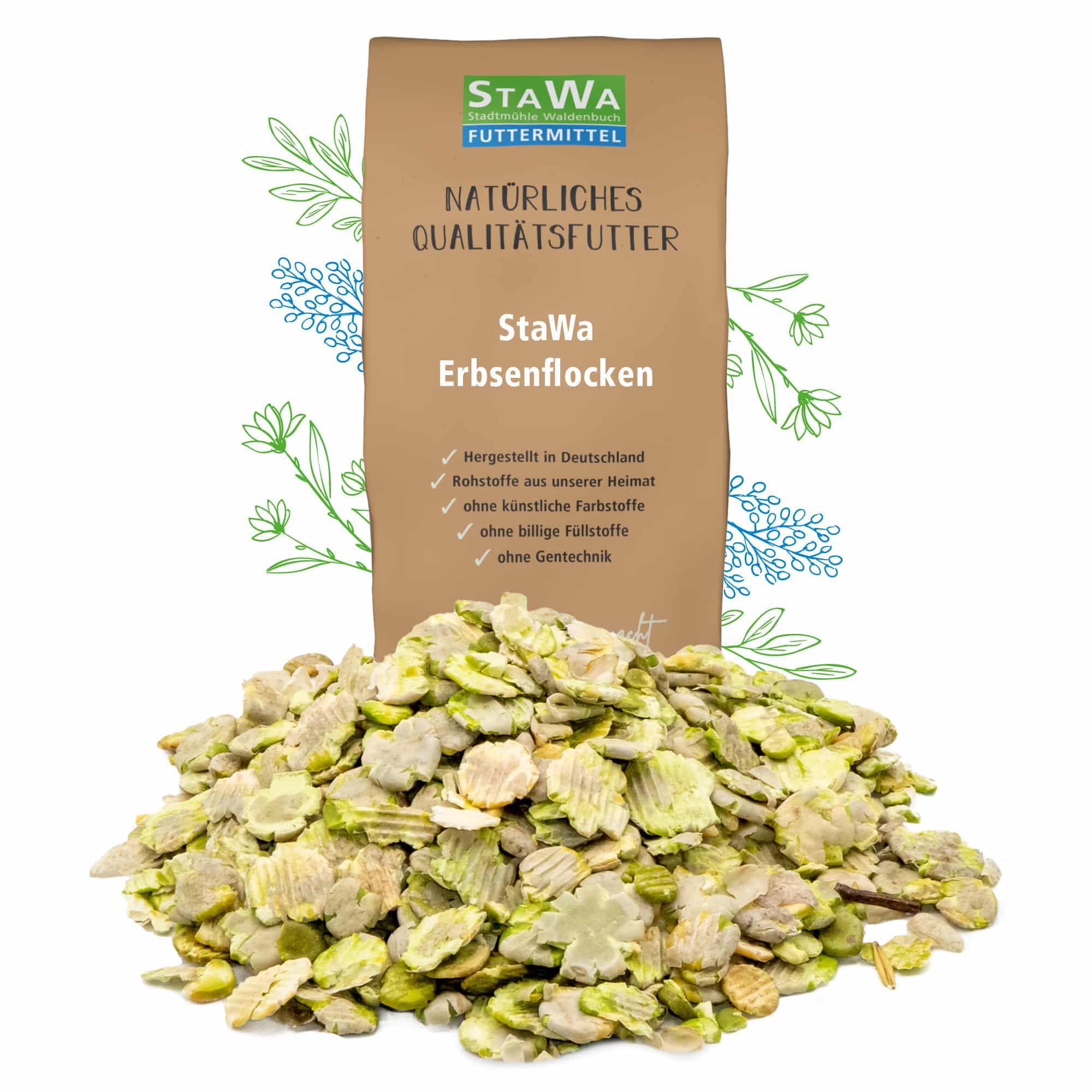 Erbsenflocken, 25 kg