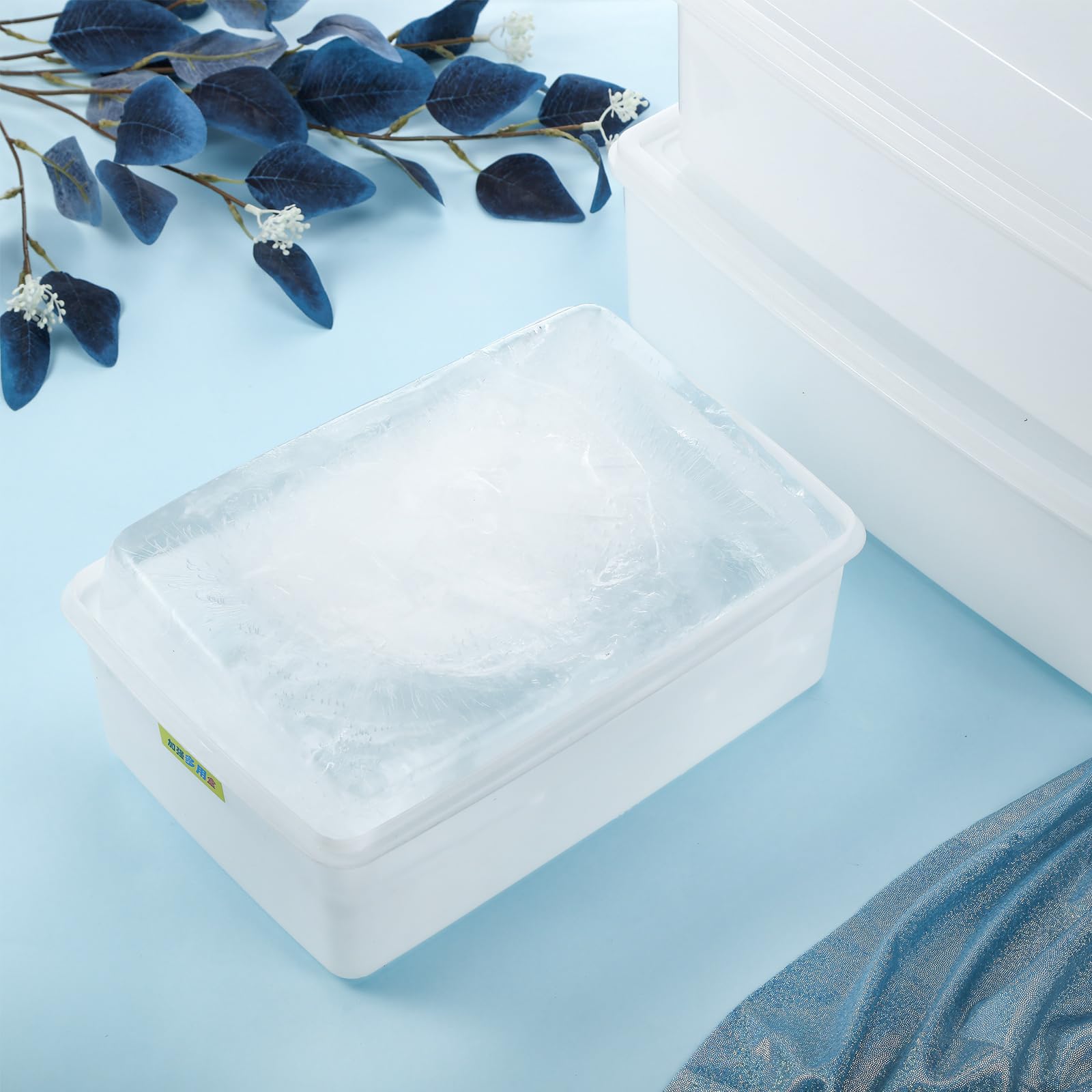 Suclain 3 moldes de bloques de hielo extra grandes con tapas de 11 libras, 16 libras, 24 libras, moldes de hielo grandes, reutilizables, apilables, bandeja para cubitos de hielo grandes para inmersión