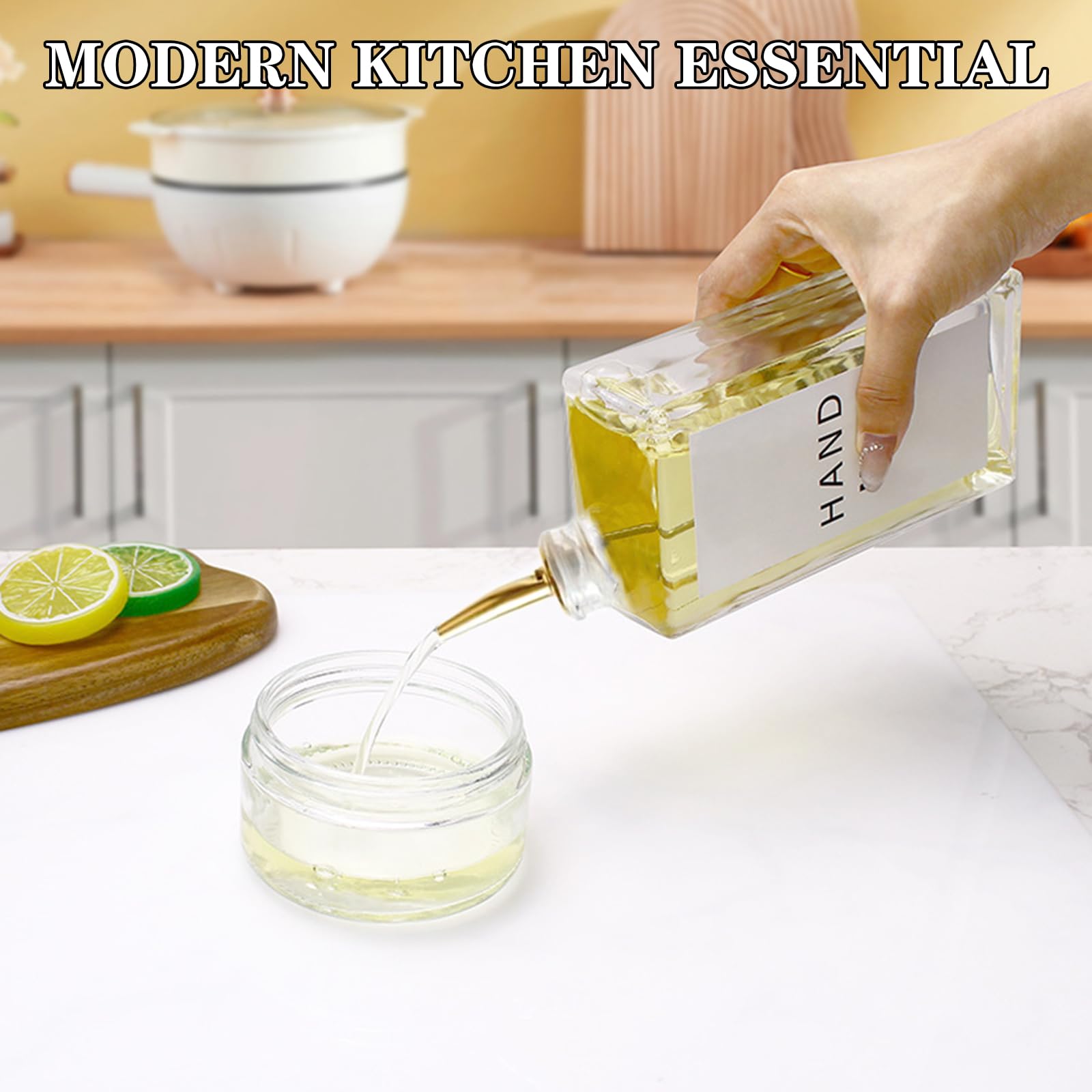 Agrdeed Olie- en azijnflessenset, 2 x 500 ml oliedispenser om te vullen, olijfoliefles van glas, olieflessen voor de keuken, azijndispenser met doseerder, dispenser voor siroop Agrdeed Olie- en azijnflessenset, 2 x 500 ml oliedispenser om te vullen, olijfoliefles van glas, olieflessen voor de keuken, azijndispenser met doseerder, dispenser voor siroop