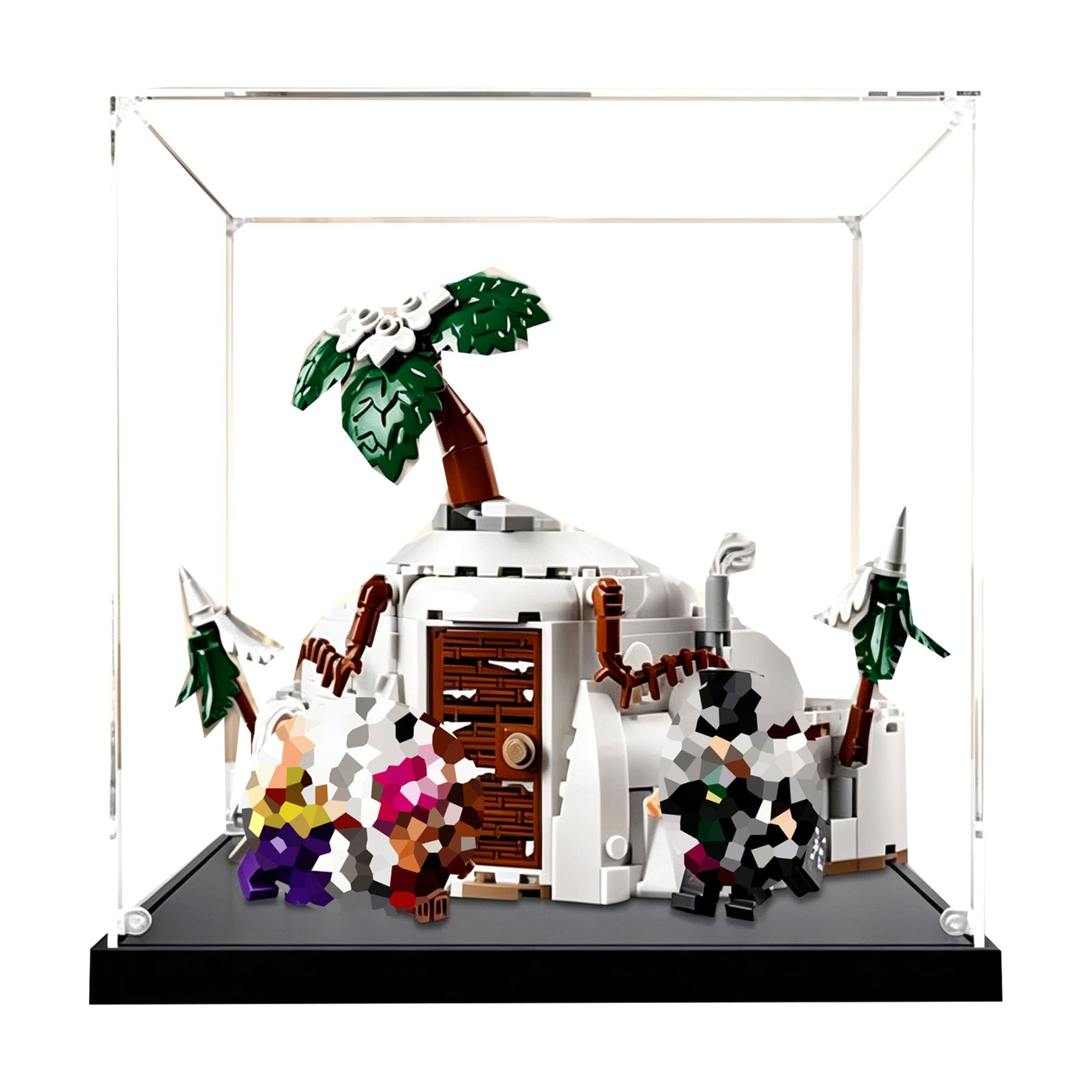 Vetrina compatibile con Le-go 75641 Hideout Set (nero, 3 mm)