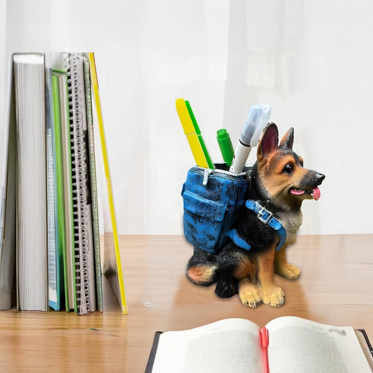 Dog Pen Holder, German Shepherd Pen Holder, Unique Desk Storage Container, Creative, Ideal for Office and Home pen storage - Image 2