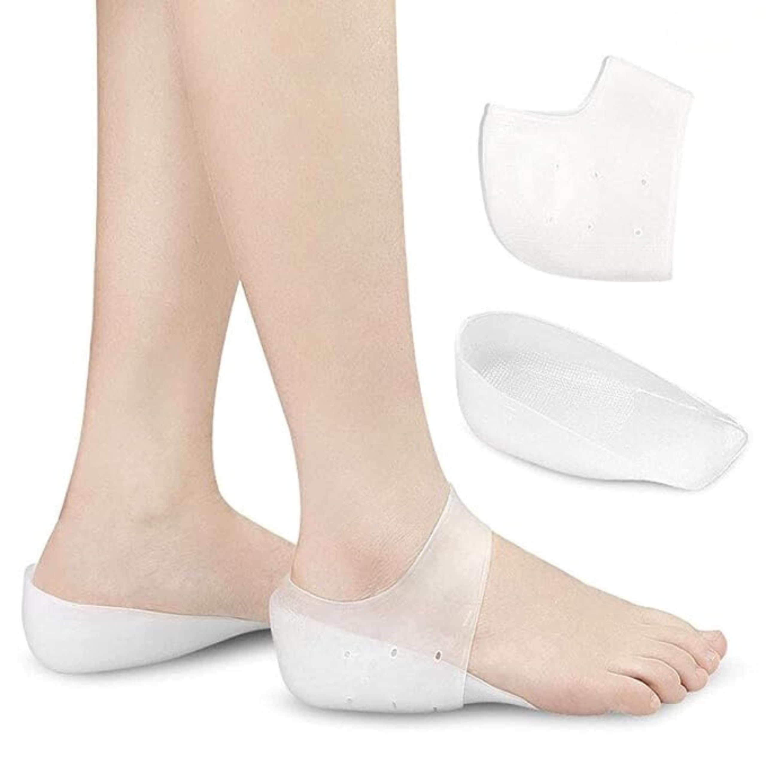 Invisible Height Increase Shoe Insoles Air Cushion 3cm Make You Taller,Supportive Comfort Dry Hard Cracked Heels Repair Cream Foot Care Heel Protectors Ankle Support Cushion (1 Pair)