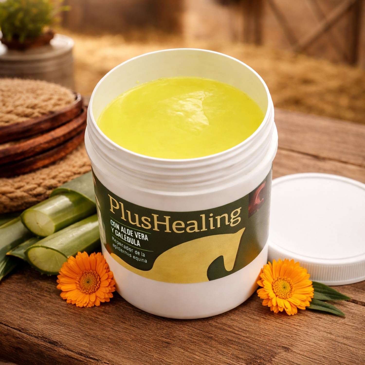 LABORATORIOS PINO Plushealing Producto para Higiene y Cuidado Cutáneo en Caballos – Ayuda a la Cicatrización de Rozaduras y Abrasiones – Uso Externo – Envase 500 ml