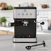 Espresso Machine Coffee Maker with Milk Frother – Automatic Bean to Cup Coffee Machine, Stainless Steel, 15 Bar for Cappuccino Latte Macchiato Barista Style Drinks, 1.5L Water Tank