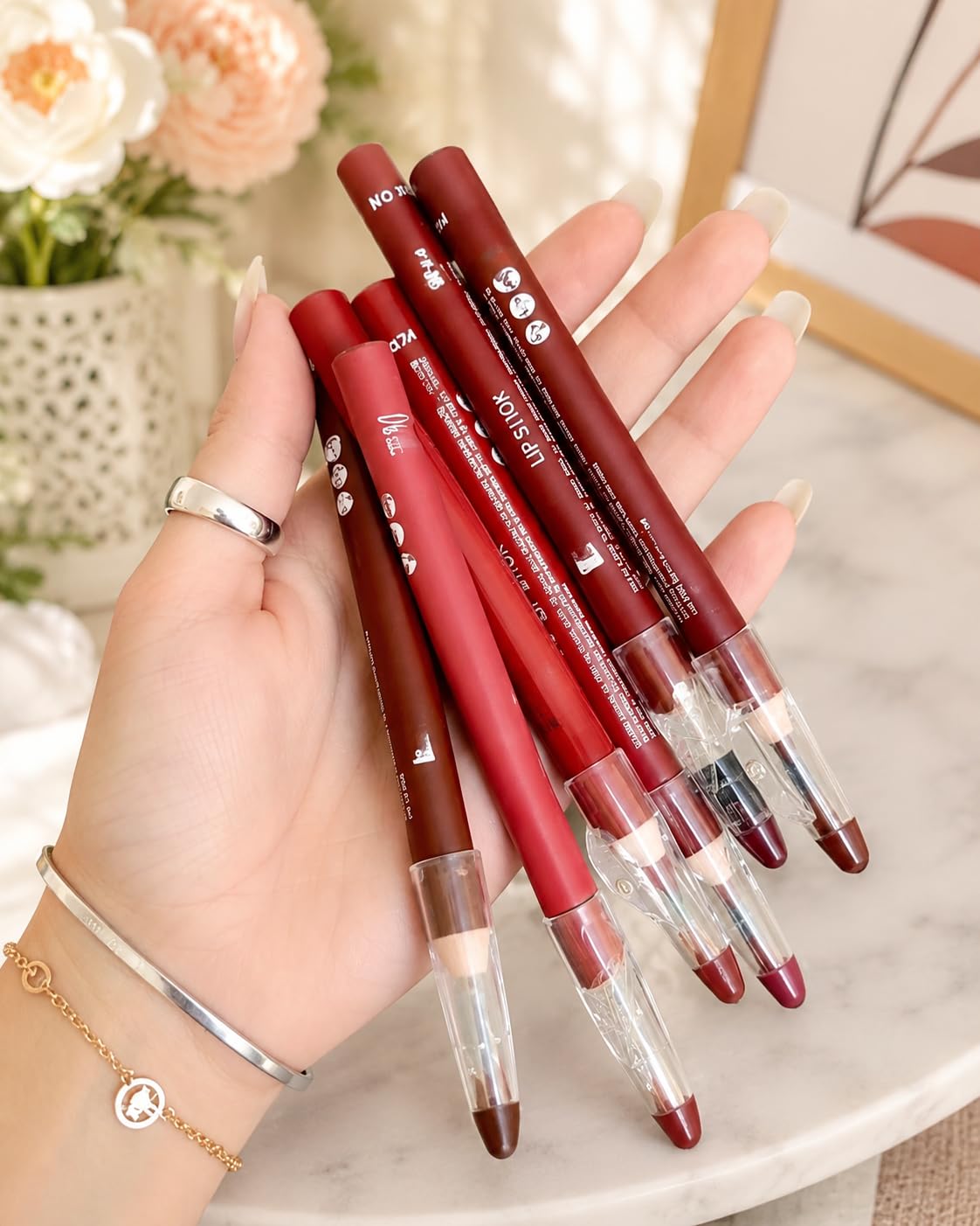 Professional Lip Makeup Kit for Women | 6 Color Lip Liner Lipstick Set | Velvet Matte, Transfer Resistant & Long Wear-image-2