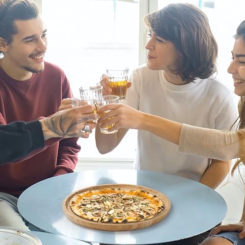 Miniatura 7 de Bandeja de tocador de bambú, plato de madera para servir, tabla de servir charcutería de madera, 9.8 pulgadas