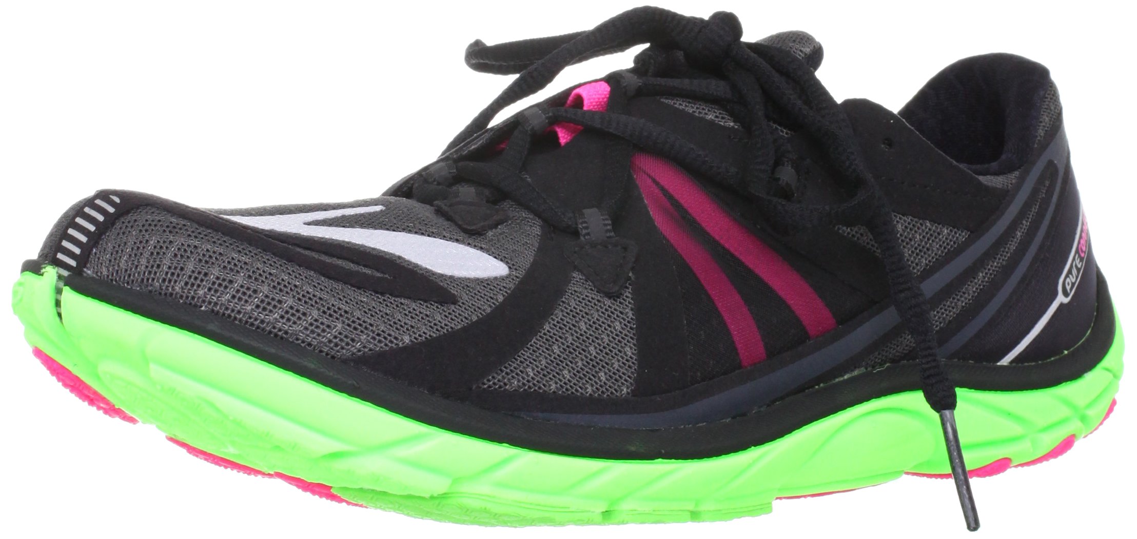 Brooks Women's PureConnect 2 Lightweight Running Shoes, Color: Anthrcte/KnckoutPnk/GrnGecko, Size: 8.5