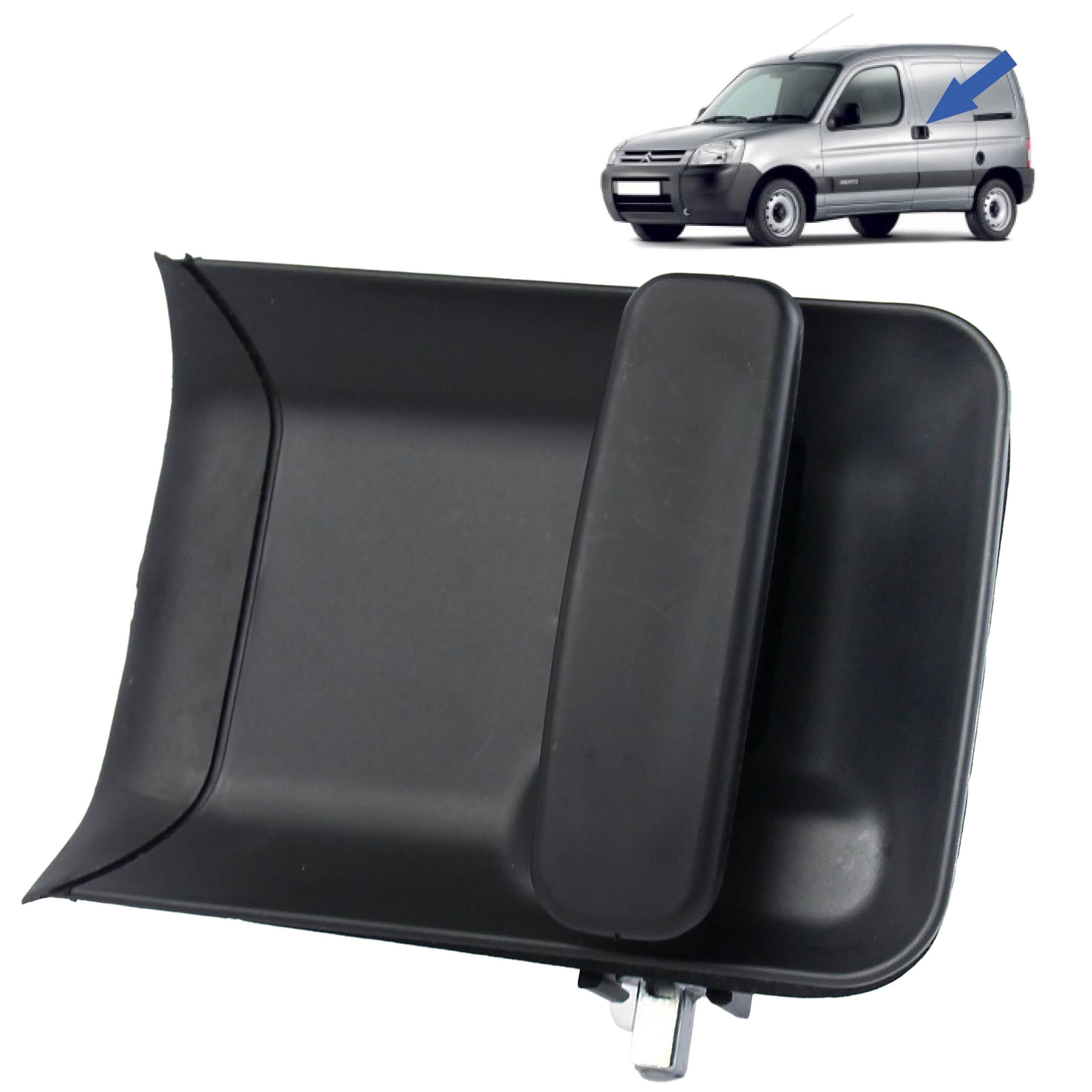 STARKIT PERFORMANCE Seitentürgriff passend für Berlingo 1 und Partner 1 (1996-2008) Außentürgriff | LINKE SCHIEBETÜR (Fahrerseite) 9101Q7