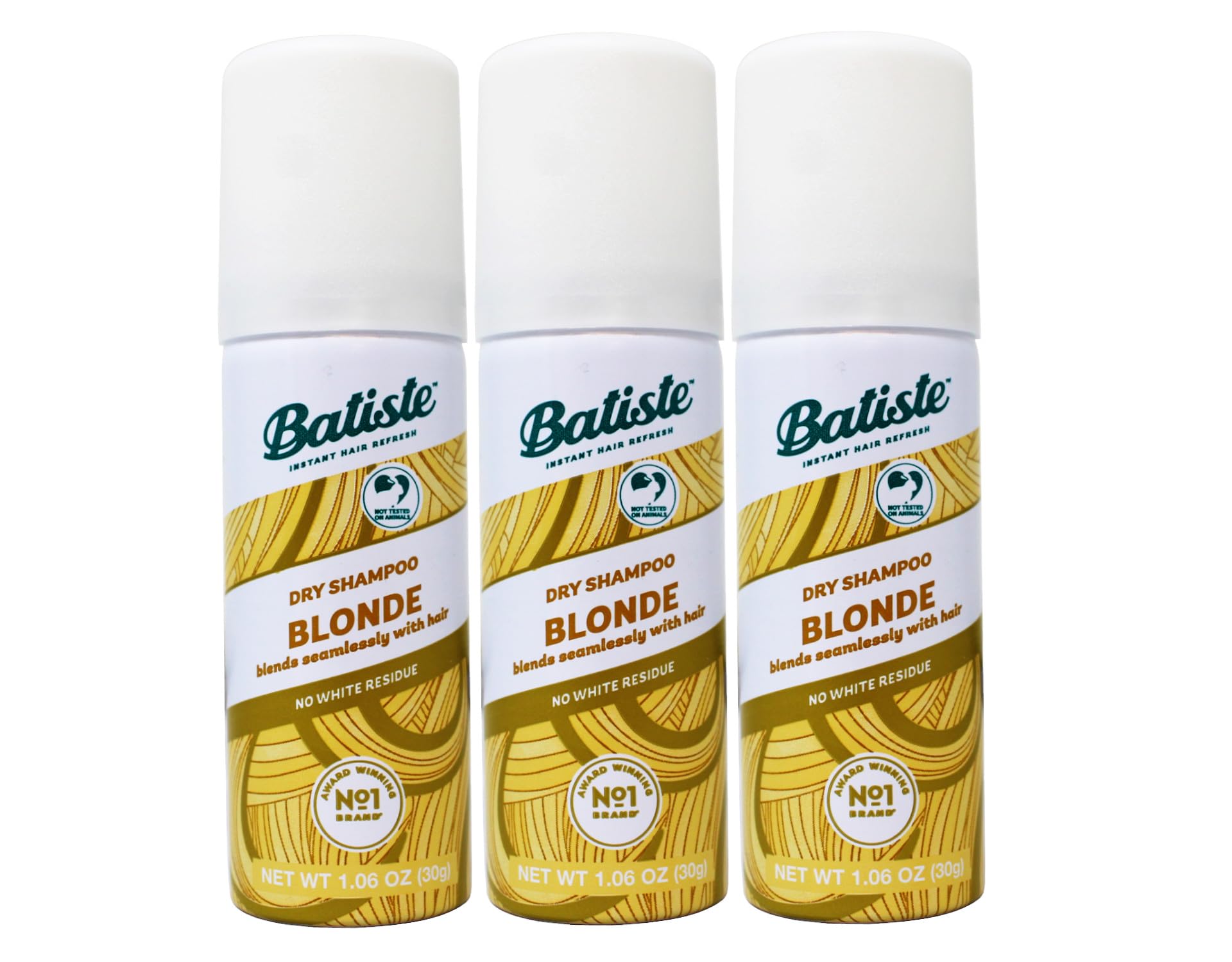 Batiste Dry Shampoo Brilliant Blonde Mini Travel Size 1.06 oz (Pack of 3)
