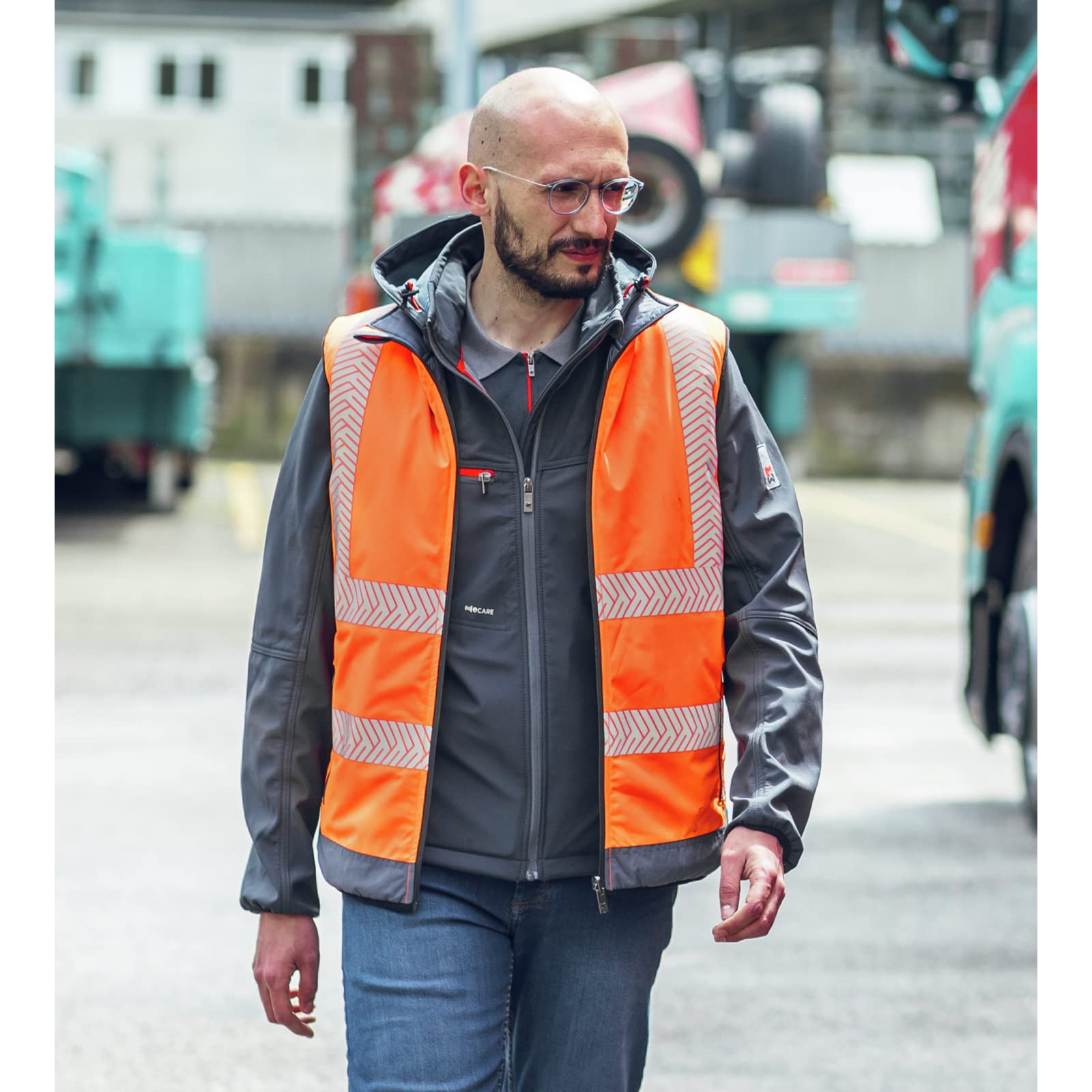 WüRTH MODYF Gilet de travail haute-visibilité réversible orange fluo