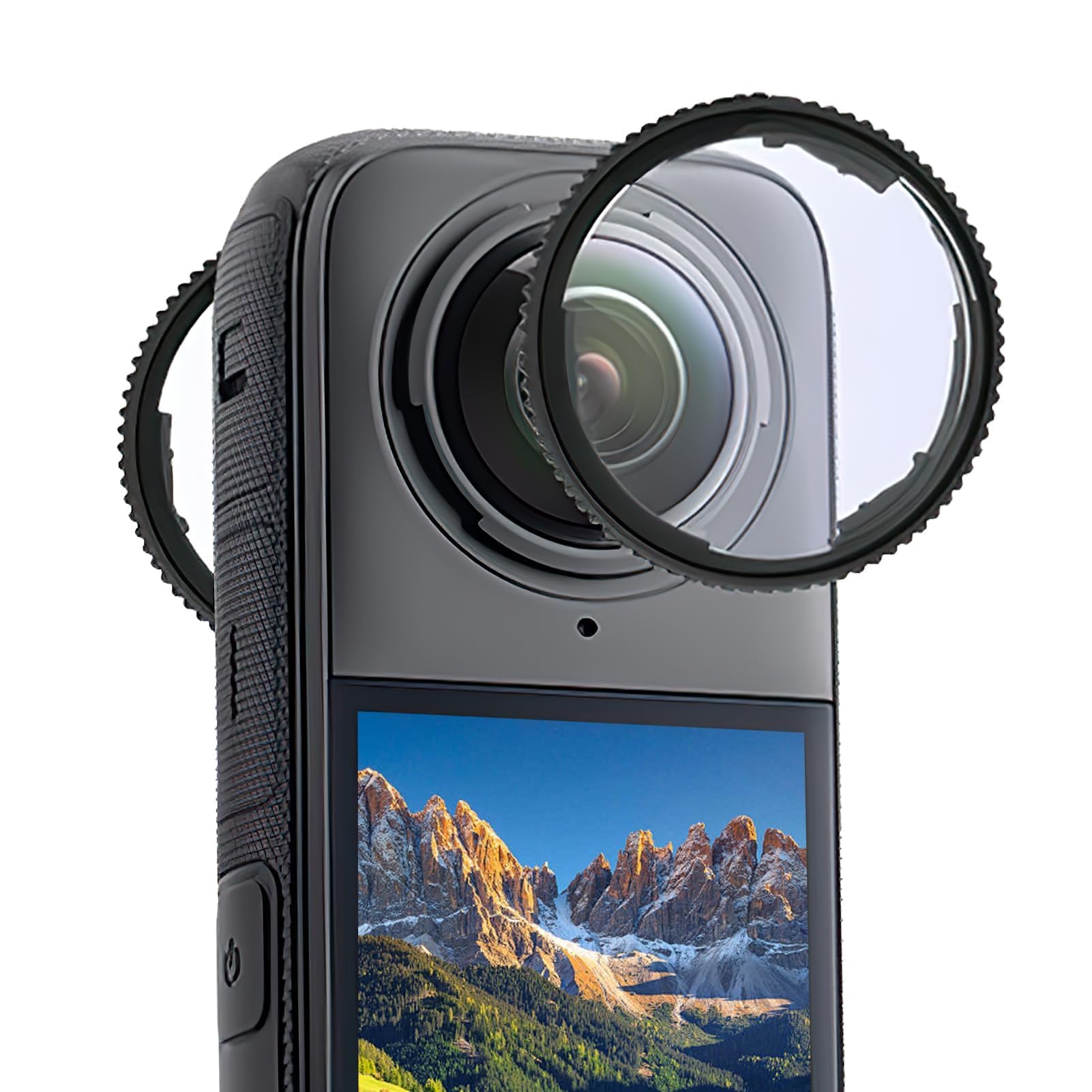 Protezioni Lenti Premium compatible con Insta 360 one X4 – Kit Protezione Obiettivo, Superficie Impermeabile, Antigraffio e Antipolvere, Accessori Fotocamera Sportiva, Alta Trasparenza