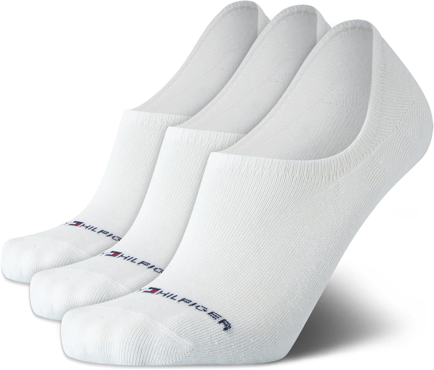 Tommy Hilfiger Mens No Show Socks - 3 Pack Soft Cotton Blend Ankle Socks for Men - Ultra Low Cut Liners for Loafers Sneakers