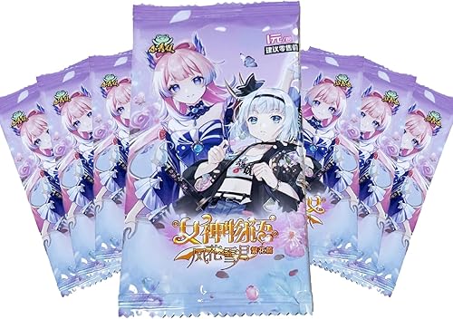 10 paquetes de tarjetas TCG Goddess Story, paquetes de refuerzo de TCG Goddess Story, tarjeta de historia de diosa, tarjetas de colección TCG de