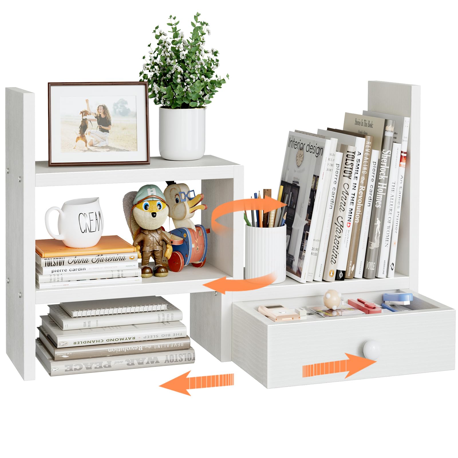 NUTIKAS Desk Organizer Shelf White