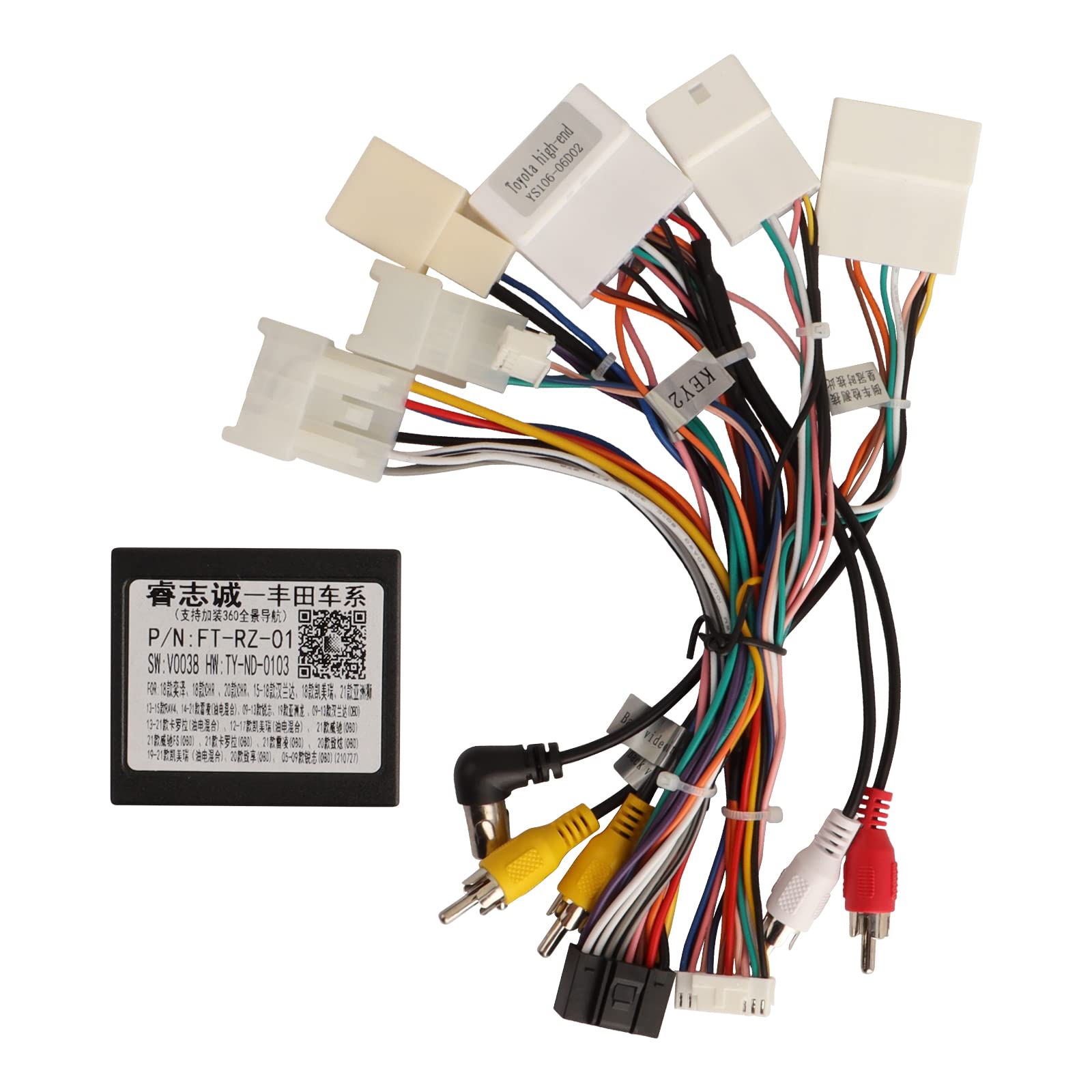 Kit Câblage Haut-Parleur Auto 2PCS - Compatible Toyota, Subaru & Scion - Installation Facile Sans Soudure