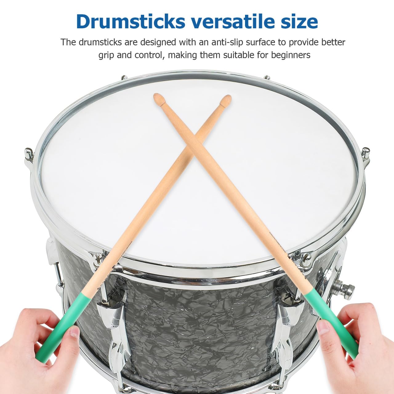 12paare Holz-drumsticks Rutschfeste Drumsticks Für Erwachsene Und Anfänger Geeignet Für Jazz-schlagzeug Und Andere Schlaginstrumente