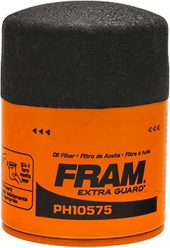 FRAM EG+ PH10575P 10K Mile Change Automotive Replacement Interval Spin-On Engine Oil Filter for Select Vehicle Model Years, Vehicle Engine Protection Oil Filter for Everyday Drivers