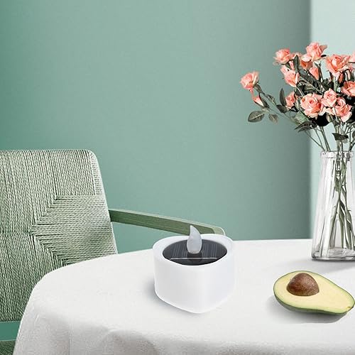 Miniatura 8 de DOITOOL 5 unids luz solar de vela intermitente solar lámpara de vela velas sin llama parpadeantes velas de corazón con pilas velas románticas