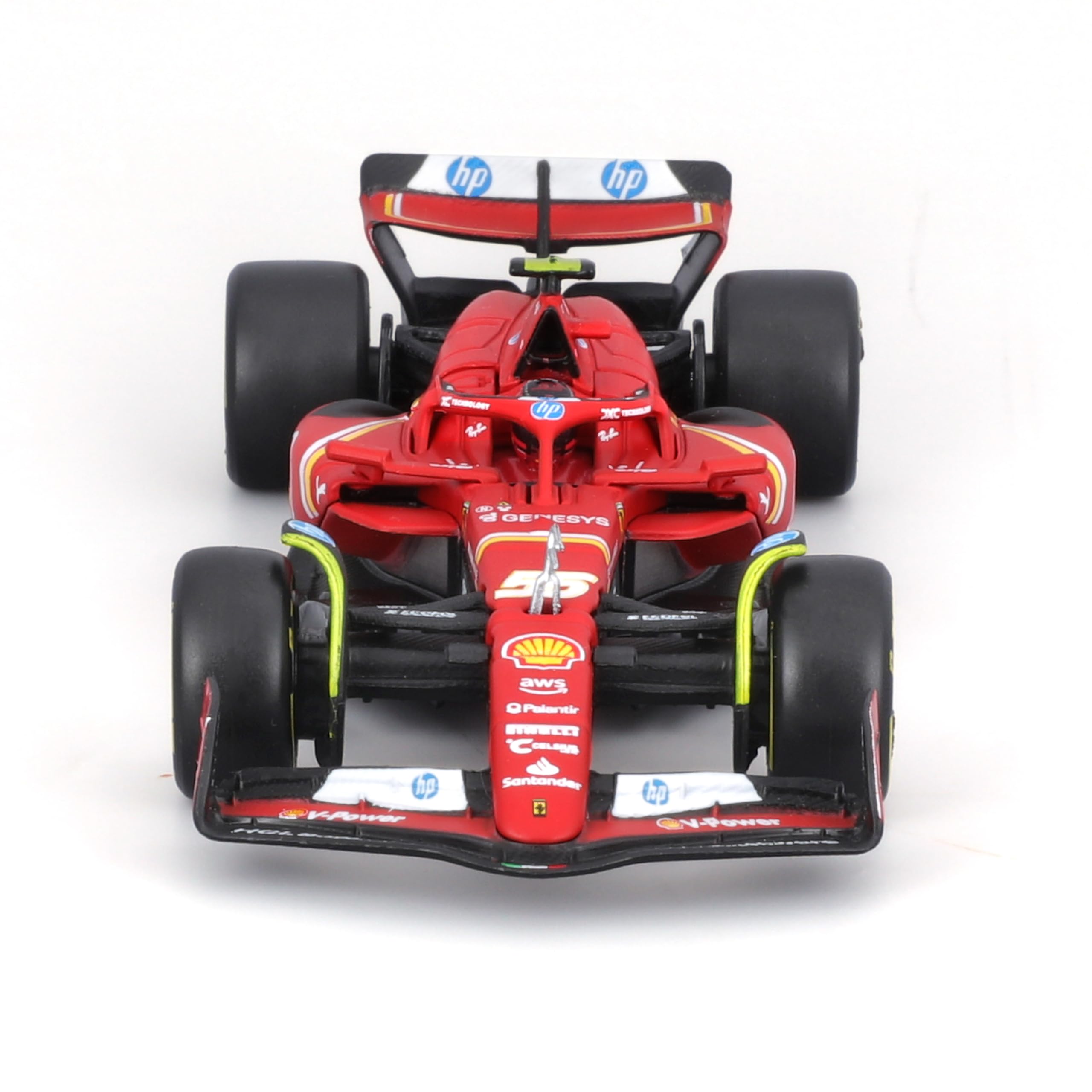 Amazon.com: Bburago 1:43 SFR Ferrari SF-24 w/Helmet (2024) : Toys