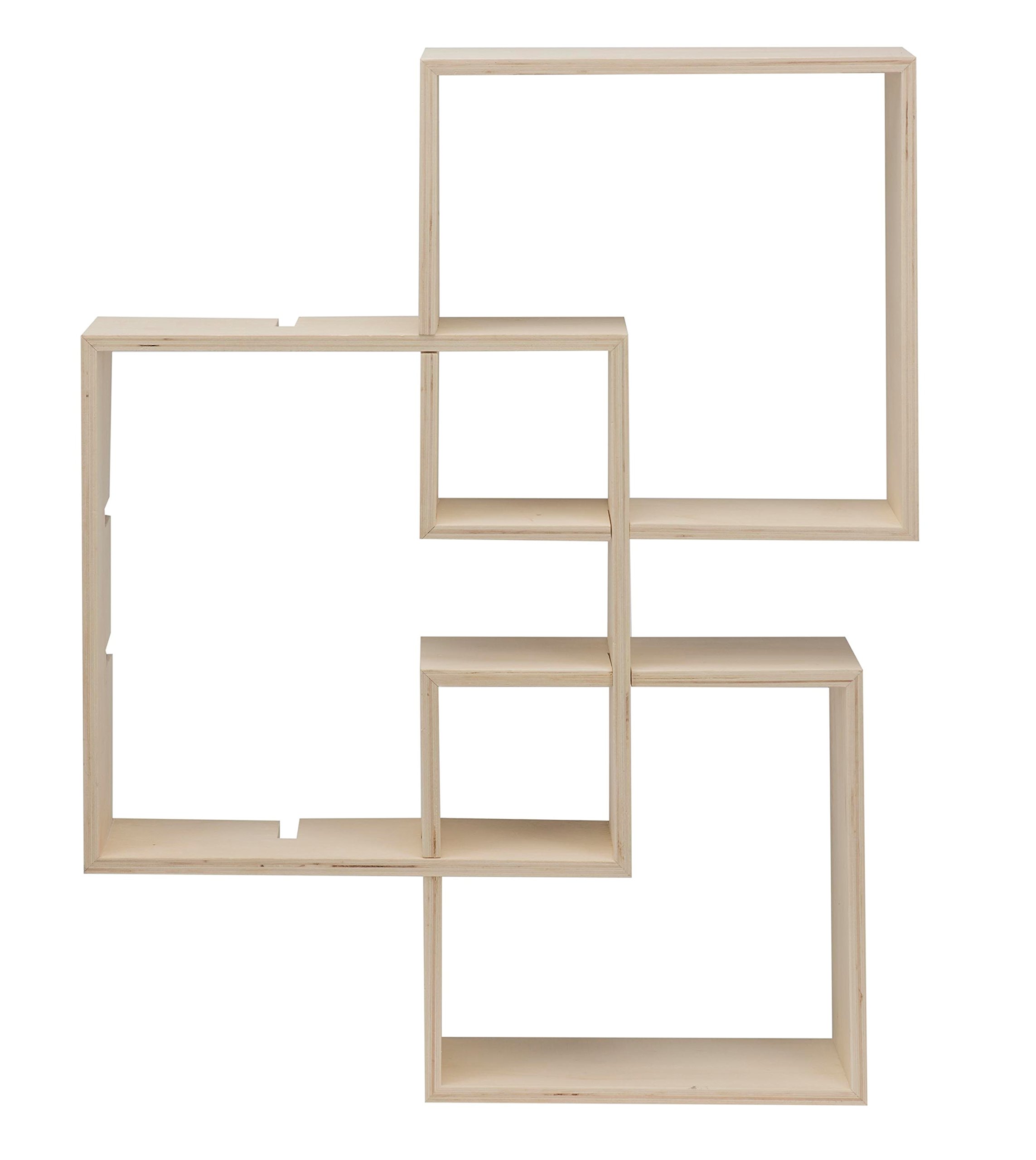 Glorex 6 1320 304 – Design Wooden Frame in Square Shape, 3 Pieces in 3 Different Sizes, Approx. 30 x 30 x 10 cm, 27 x 27 x 10 cm and 24 x 24 x 10 cm