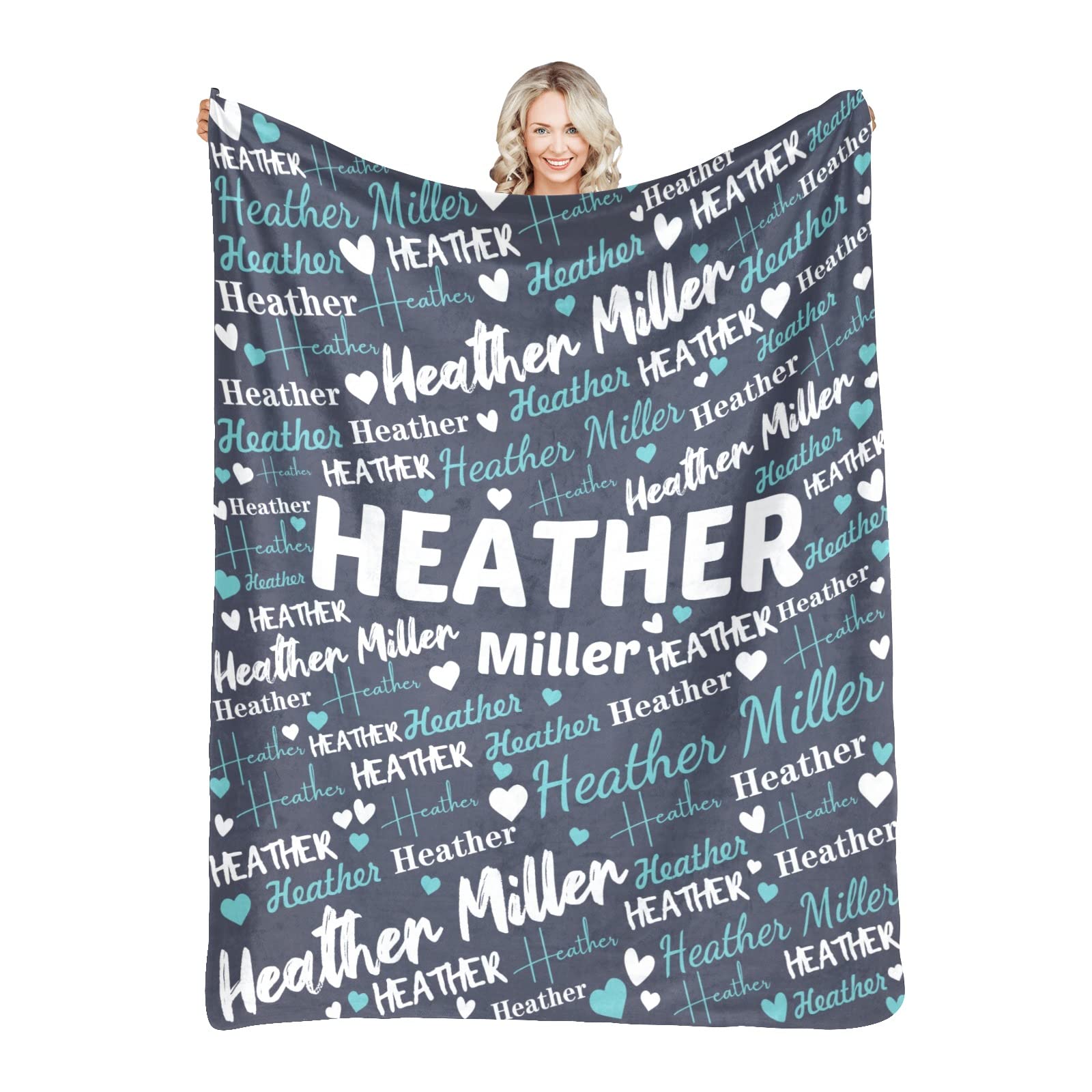 Dr.TOUGH Personalized Name Blanket - Custom Kids & Adult Blankets, Ultra-Soft Gift For Birthdays & Holidays - View #9
