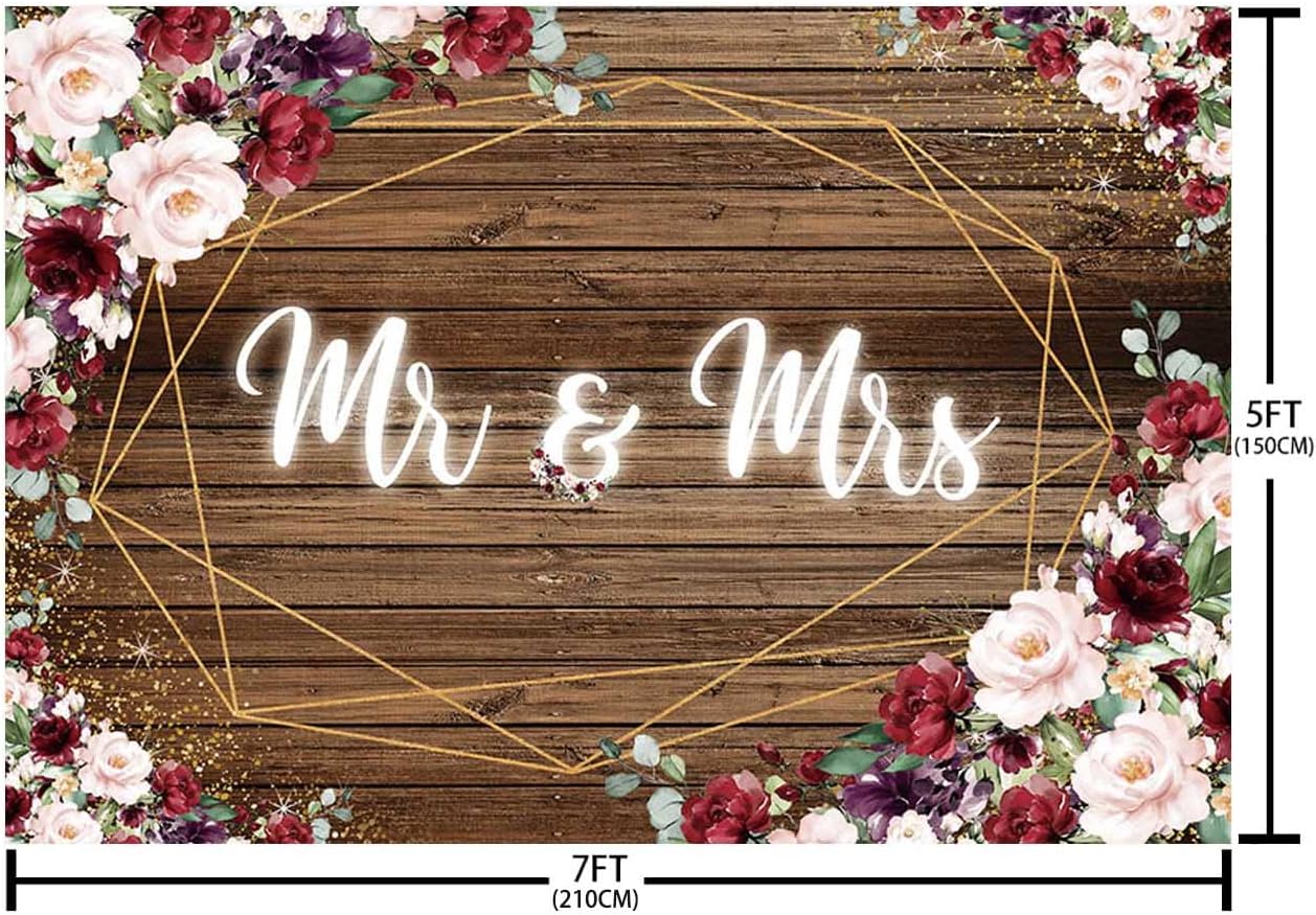 Amazon | AIBIIN 7x5フィート ホワイトローズ フローラル ウェディング