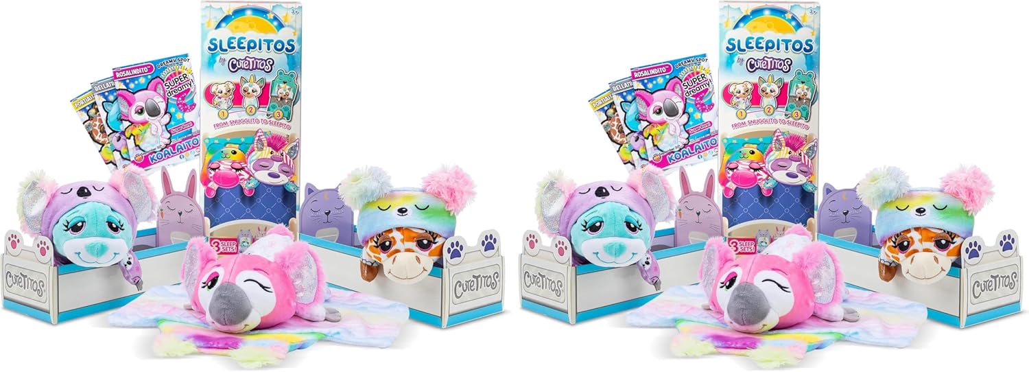 Cutetitos Sleepitos Collectible Plush - Snuggly Surprise Stuffed Animals - Collect All 10! Which Will You Get?