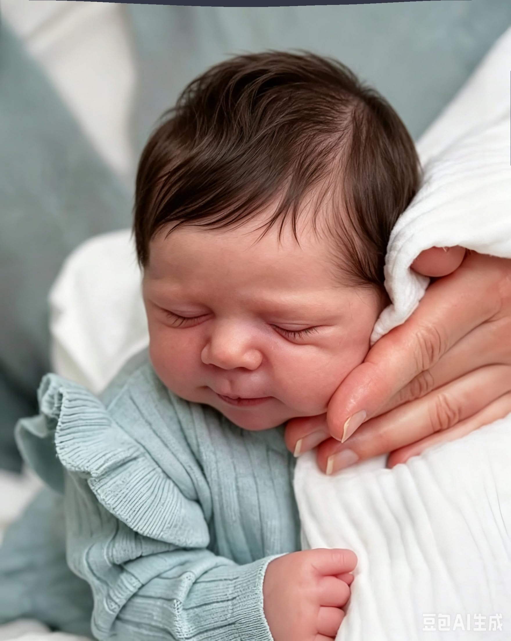 Zero pam Reborn Puppen Lebensecht-45CM Reborn Baby Mädchen, Lebensechte Babypuppen, Echte Babypuppe Wie Echt Mit Stoffkörper, Echte Puppe Mit Haaren