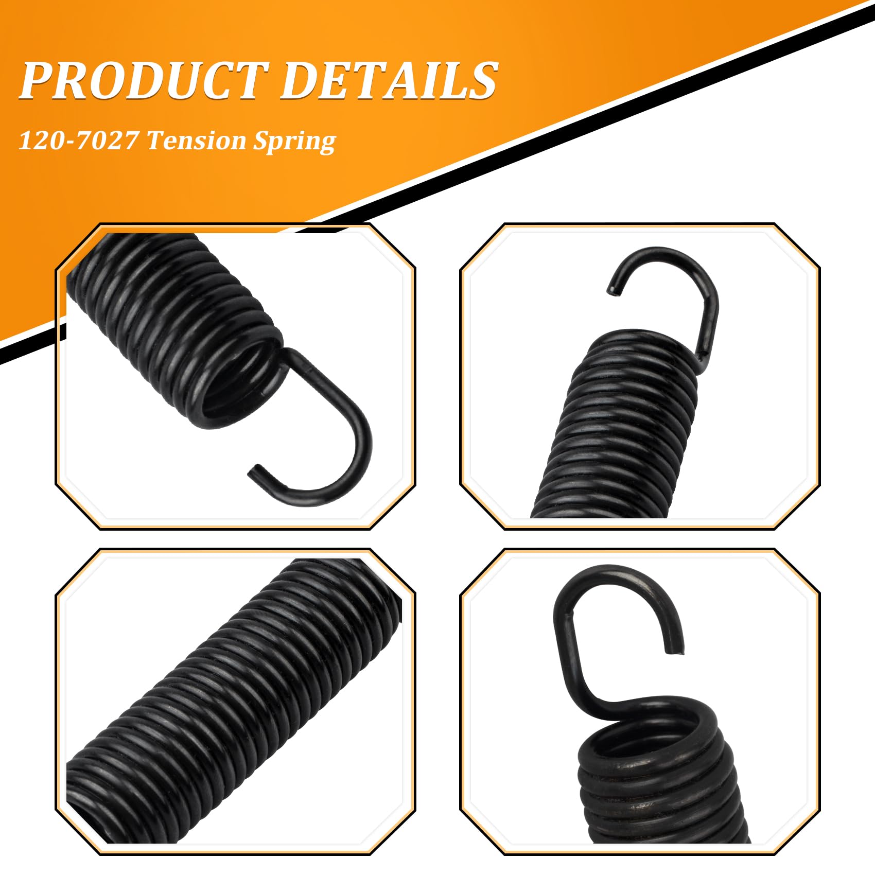 Muelle de tensión 120-7027, compatible con cortacésped Toro Timemaster & Quest Series 20199 20200 21199HD 21200 22200 22205 TE 22210 74670 74675 74680 74781 74784 74798, reemplazando ECS180CKA30000