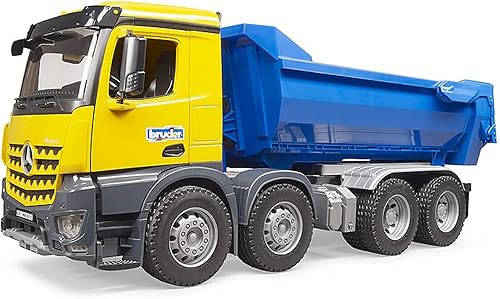 Bruder 03623 Mercedes Benz Arocs Camión volquete de medio tubo el color puede variar