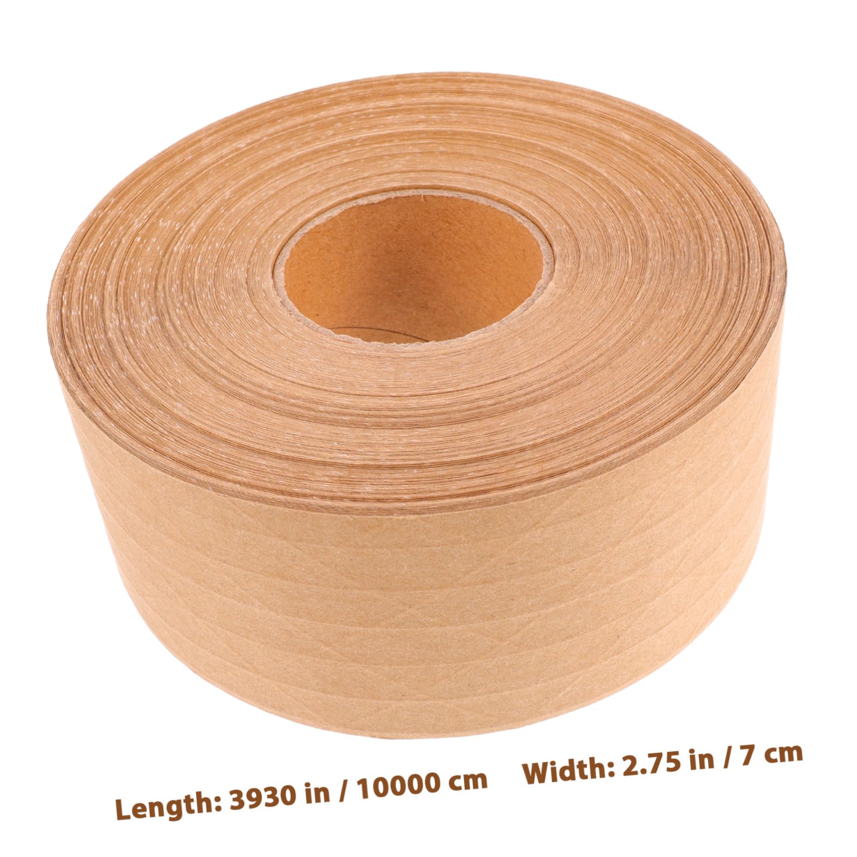 Mipcase Ruban Adhésif Papier Kraft Inscriptible Pour Fermeture De Colis Et Scellement (7cm*100m) 100m/rouleau