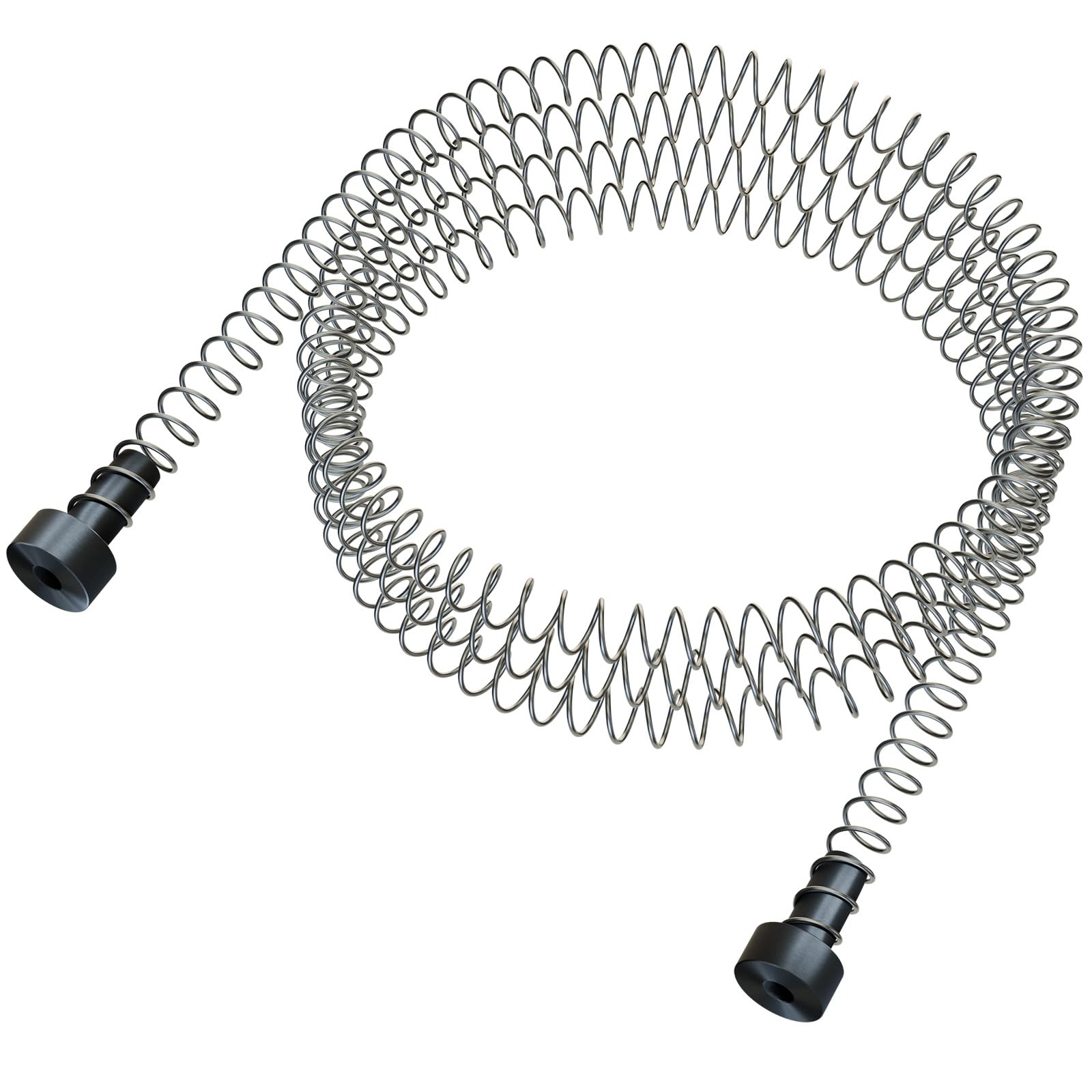 13 Feet Heavy Duty Stainless Steel Zipline Spring with Brake, Zipline Spring with High Tensile Strength, Backyard Industrial Spring Braking System/