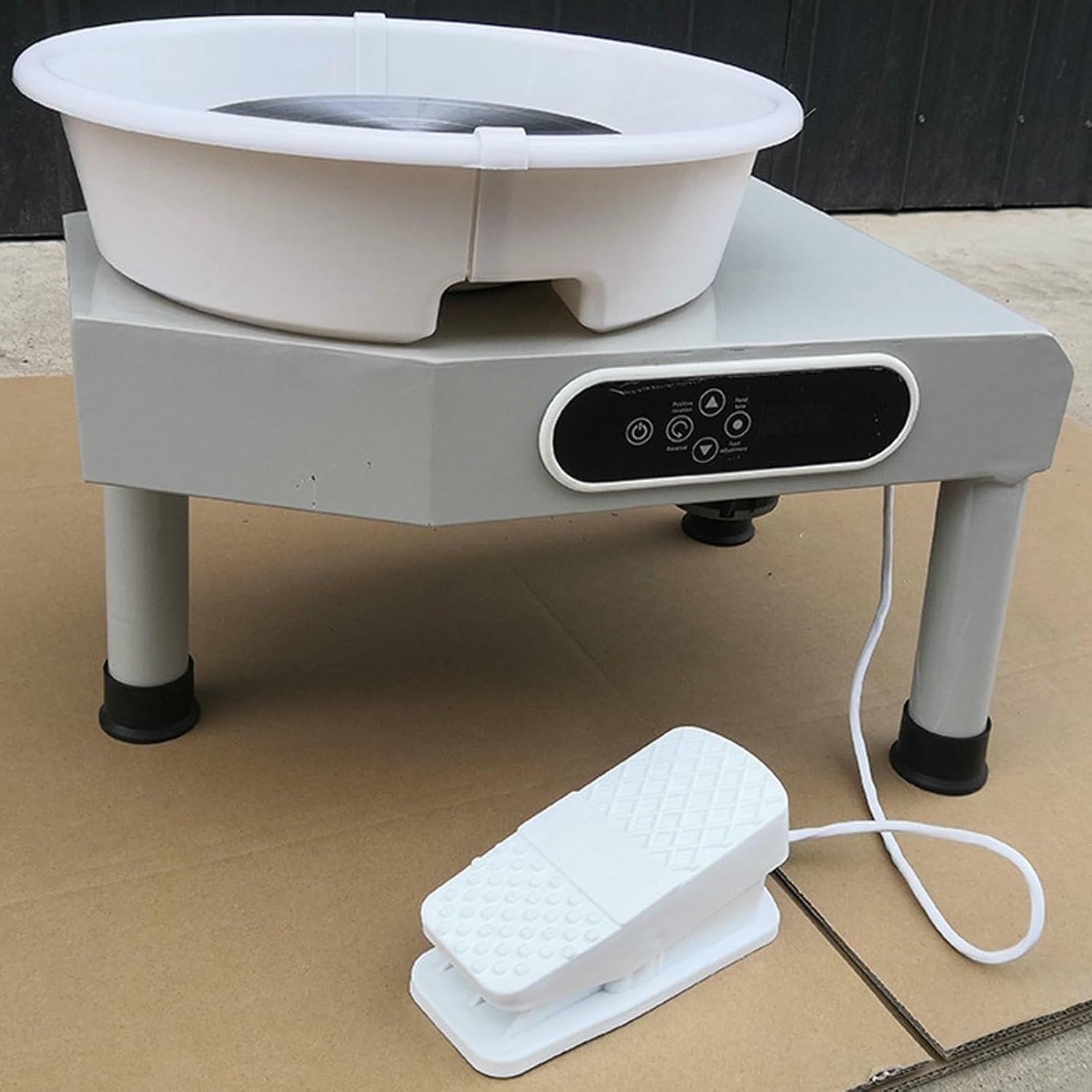 Máquina eléctrica de rueda de cerámica con bandeja, kit de herramientas para manualidades, esculturas de modelado para niños, adultos y principiantes