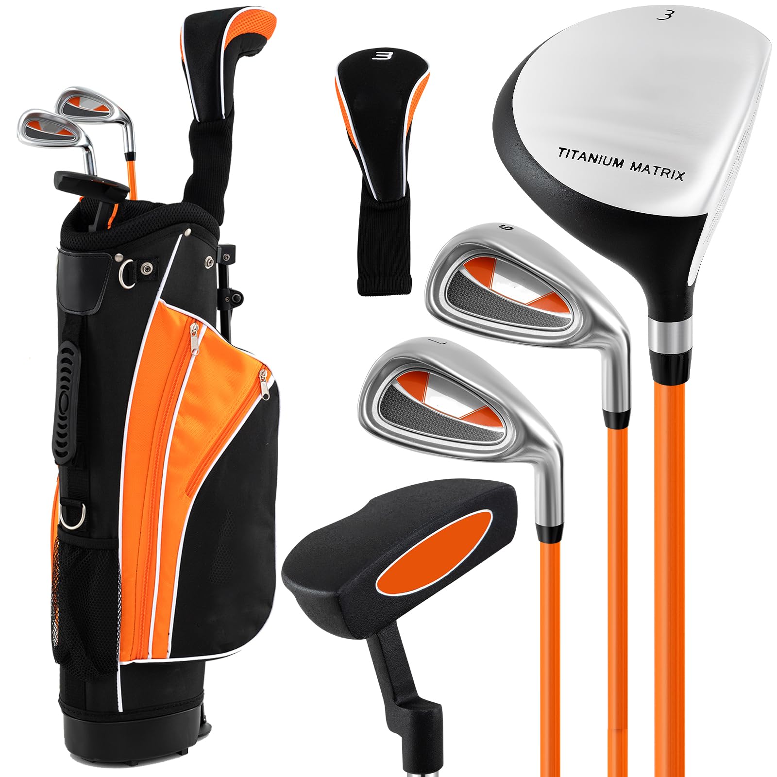 SPOTRAVEL 6 PCS Junior Golf Club Set