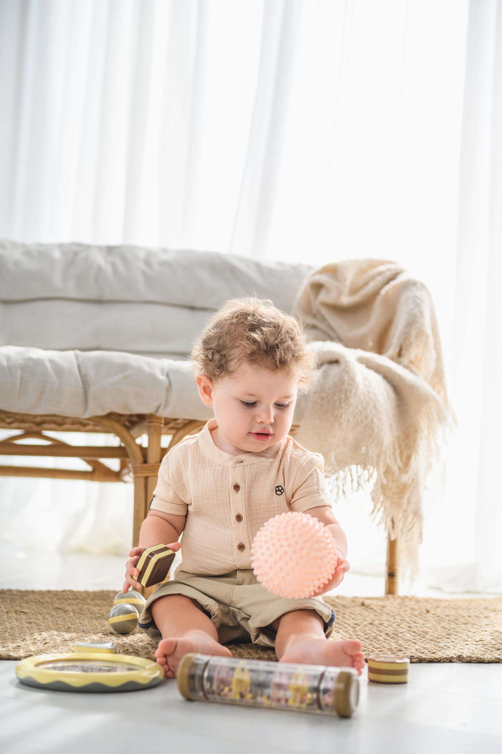 Edushape Sensoriali Palline Boho Chic - 10cm