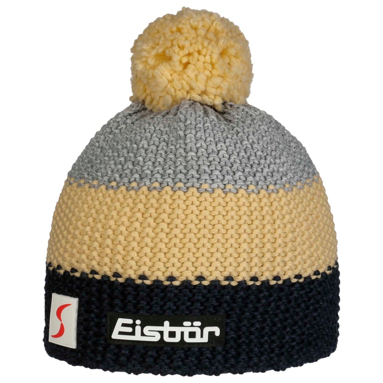 Eisbär Star Beanie with Bobble hat Knit (One Size - Yellow)