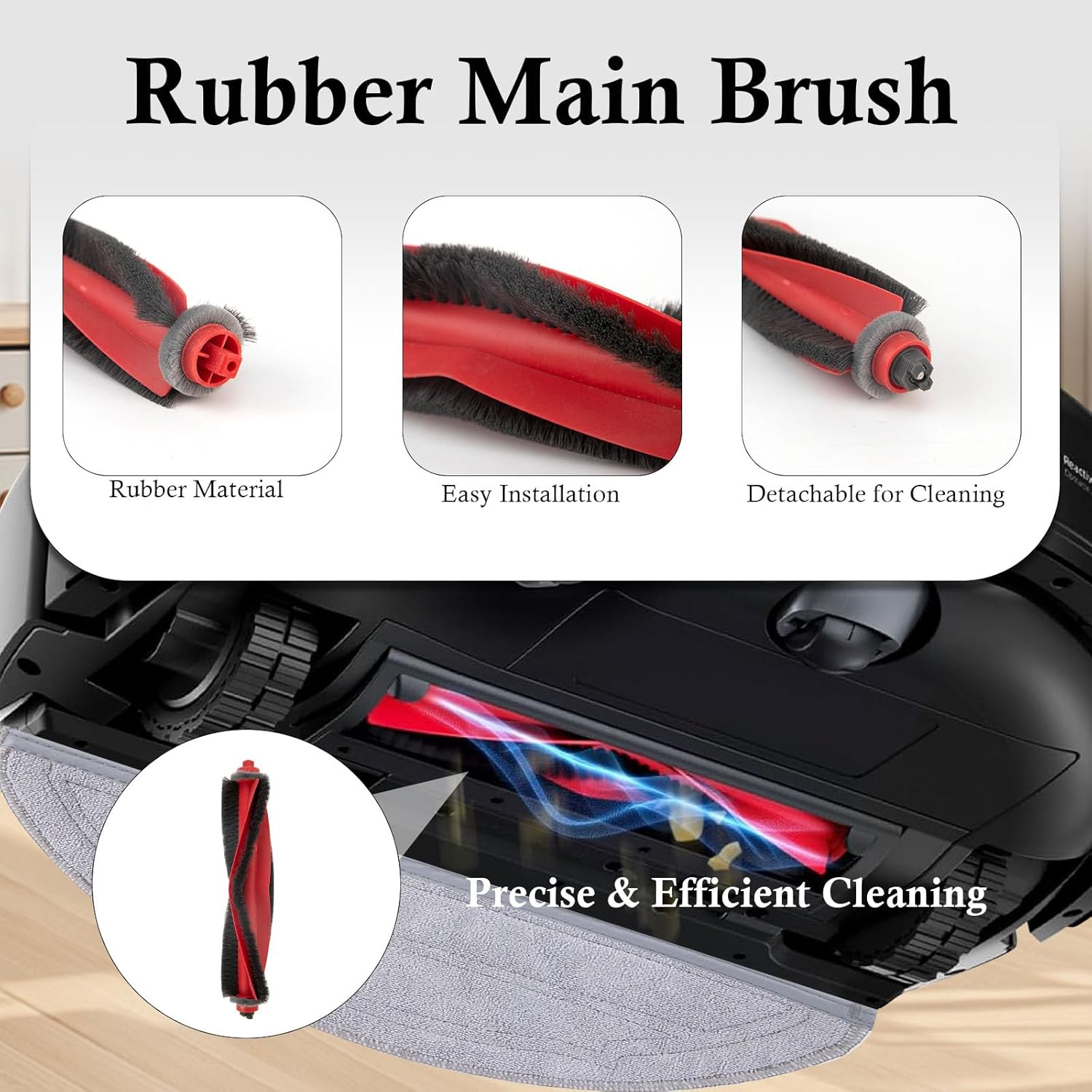 21 PCS Accessories for Roborock Q10 S5+ Robot Vacuum, Replacement Parts Main Brush, Side Brush, Washable Filter, Dust Bag, Mop Cloth