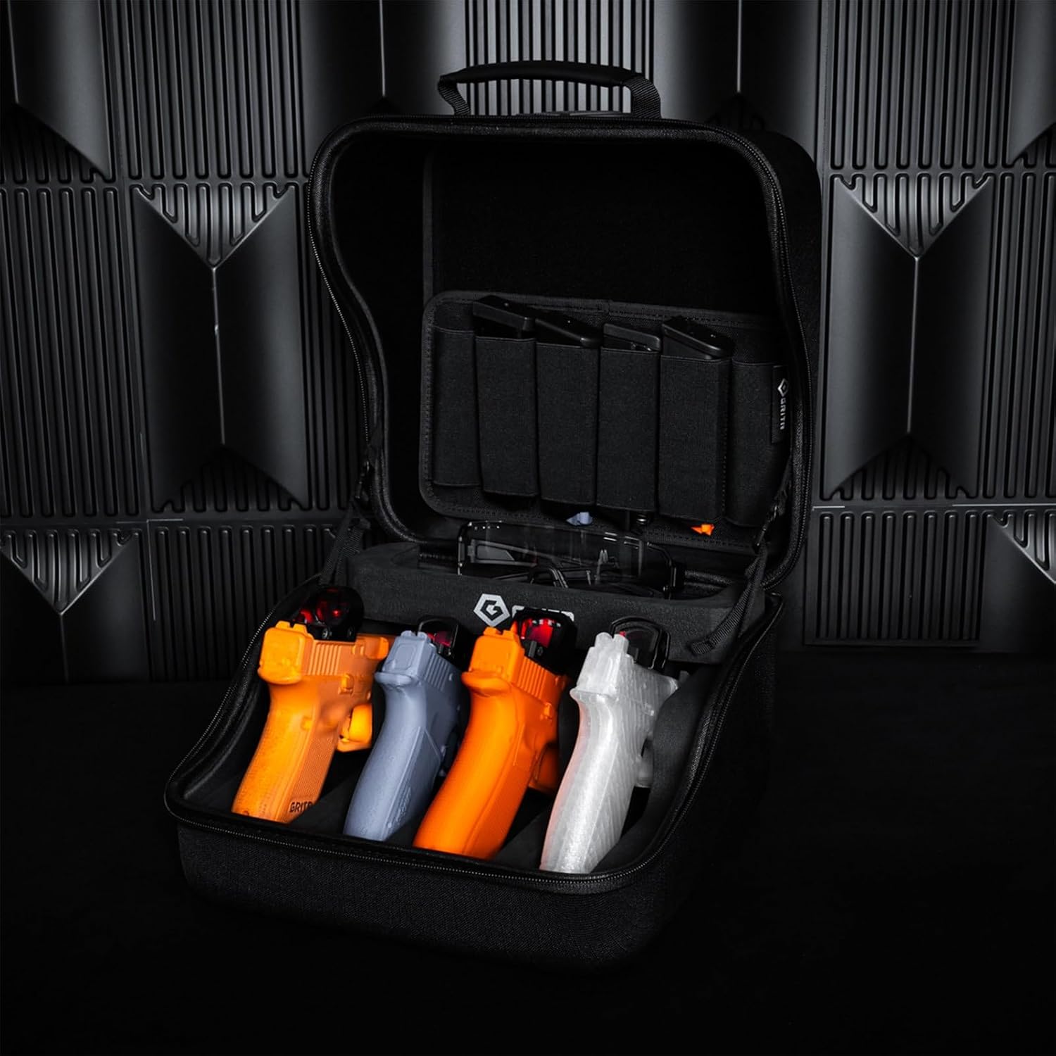 GRITR Hook & Loop Mag Holder - Compatible with 9mm, .40, .45, .223/5.56, 7.62x39, .308 Mags - Fit Range Bags, Gun Safes & EDC Setups