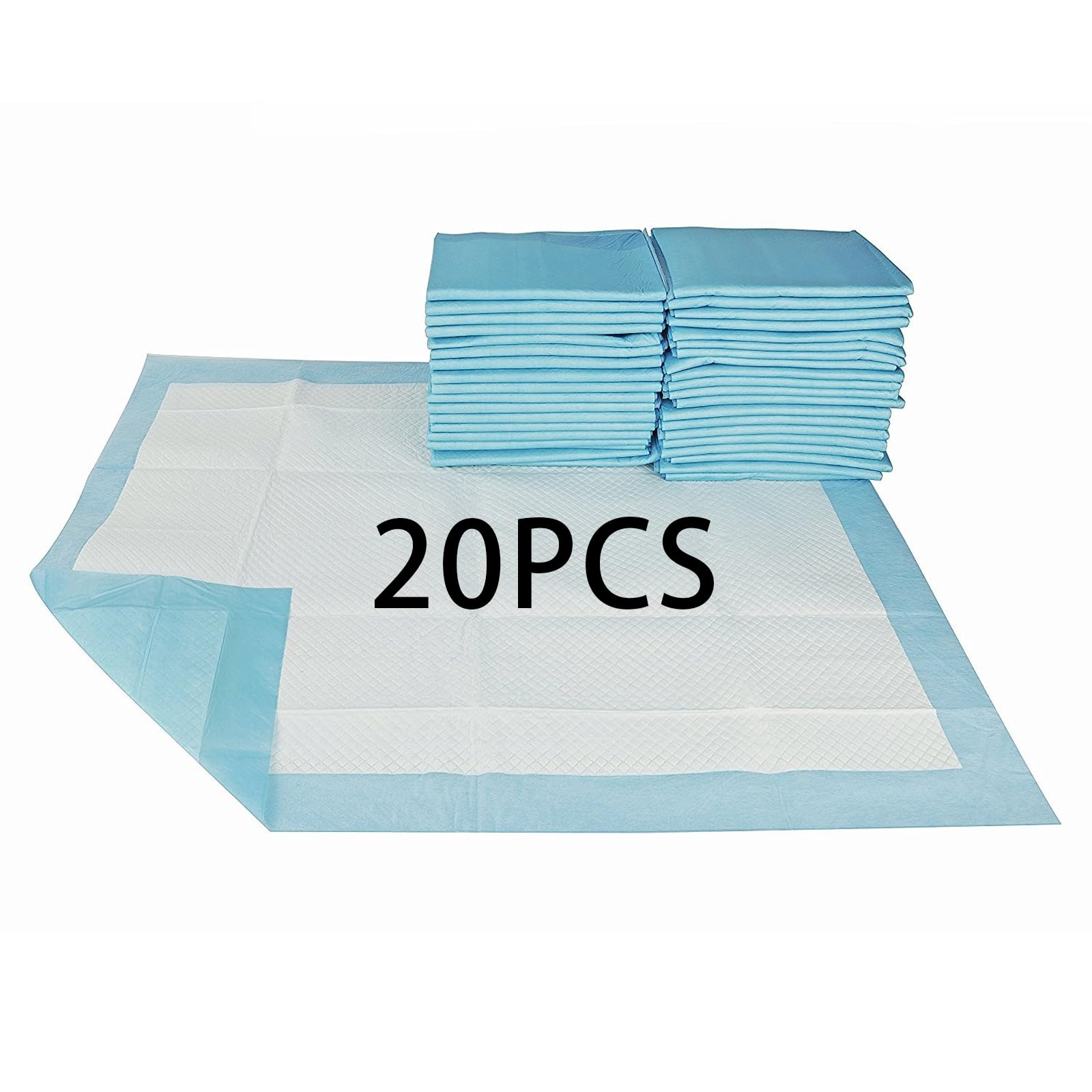 CZN 10 Empapadores Super Absorbente De Tres Capas - Protector Cama Adultos Impermeable De Colchón De Un Solo Uso - Ideal Incontinencia Urinaria, Personas Mayores, Bebes Y Mascotas
