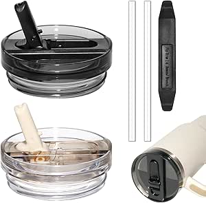 Upgraded 2 Pack 30 OZ Flip Straw Lid for Stanley Quencher ProTour,Leak