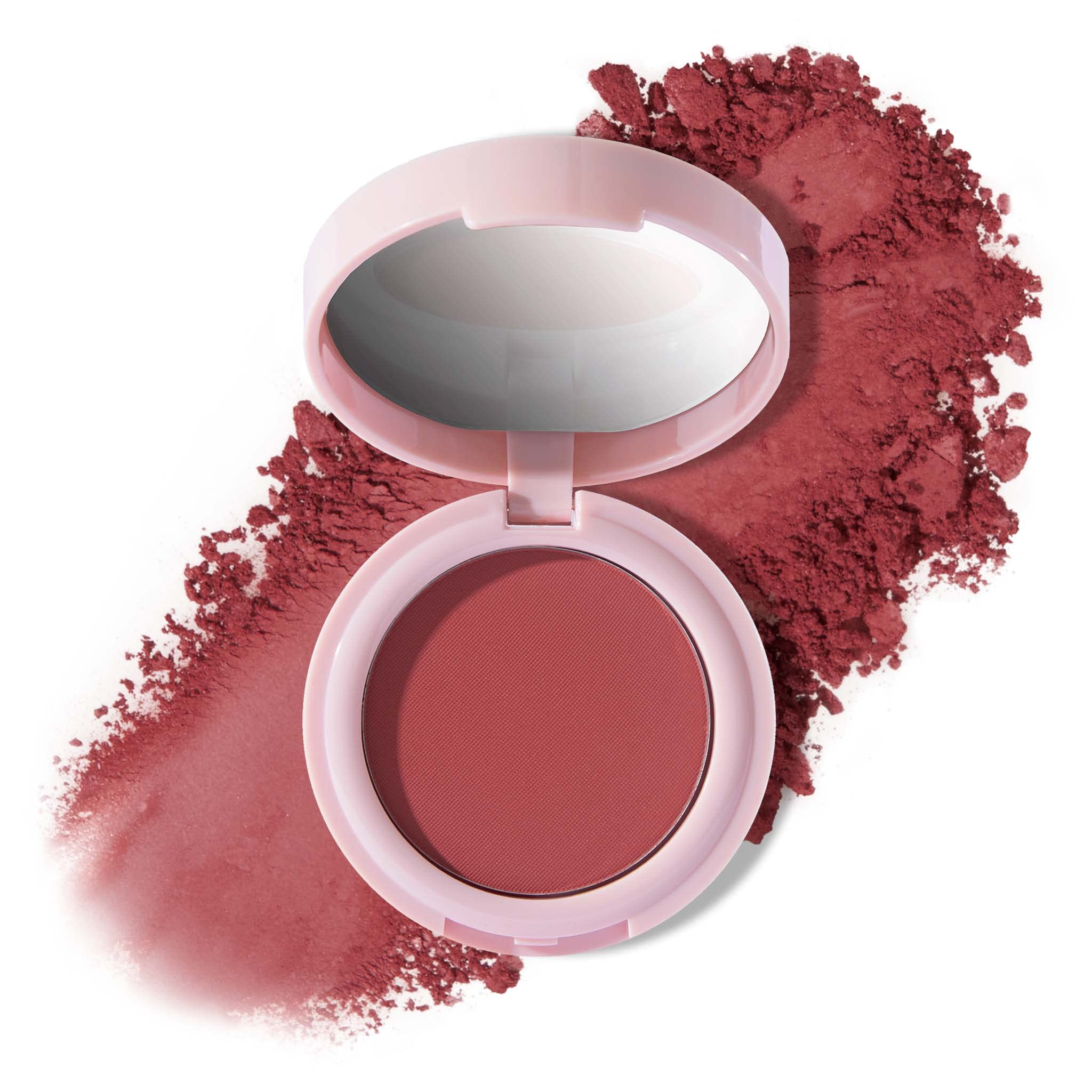 Bulletproof Powder Blush - Robust Rose - Long-Lasting Flush of Color - Compact Blush Powder Makeup - Matte Finish