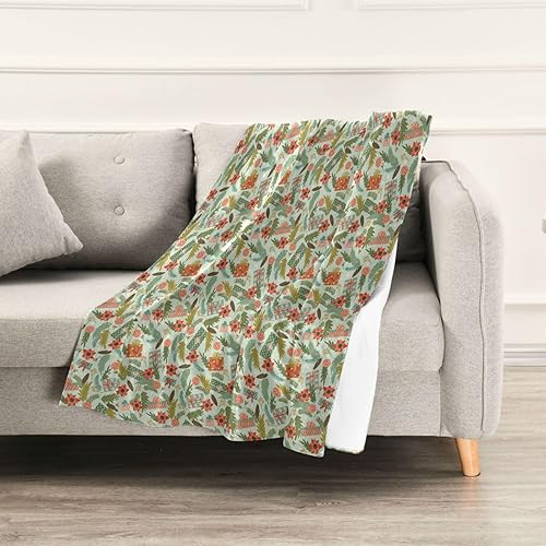 Miniatura 5 de Christmas Happy New Year Pattern Soft Flannel Blanket, Microfiber Fall Throw Blanket Adults Kids Camping Throws 60x90 Inches