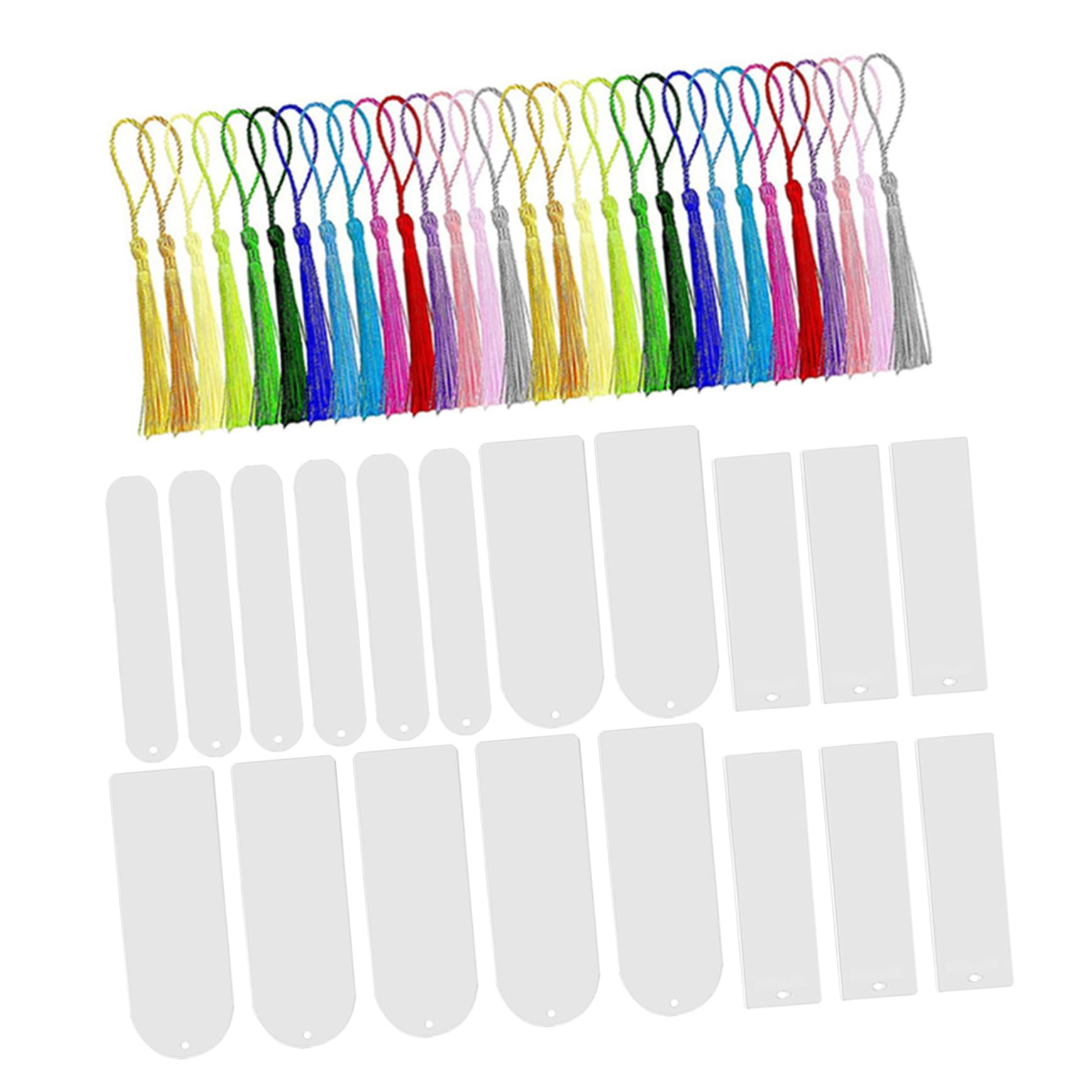 Segnalibri in Acrilico con Nappe Colorate Kit per da Te Segnalibri Acrilici Nappe per Attività di Gruppo e Regali Personalizzati