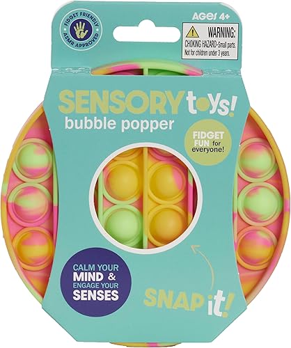 Miniatura 5 de Just Play Surtido de juguetes sensoriales Pop Em, 48 piezas, juguetes sensoriales de botón para niños y adultos, juguetes para aliviar la ansiedad y