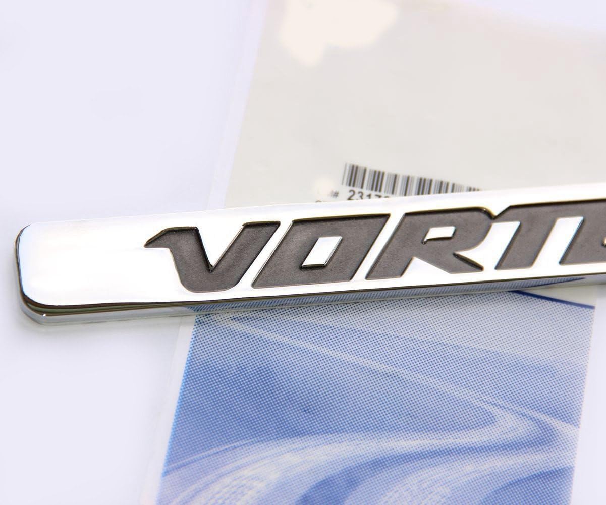 Yoaoo 2Pack OEM Vortec Emblems Badge Compatible with Silverado Truck 6.0 Liter 1500 2500Hd Badge Chrome