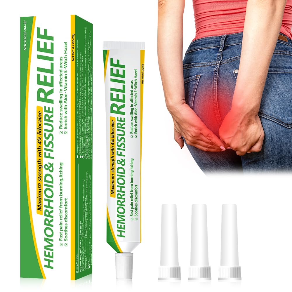 Hemorrhoid and Fissure Cream,Hemorrhoidal Ointment for Fast Acting Itch, Swelling, and Maximum Strength Pain Relief（1 Pack — Amazon image 9